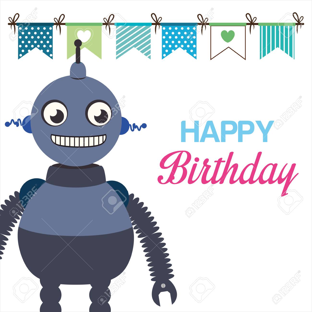 Carte De Joyeux Anniversaire Avec Le Theme Des Robots Design Colore Illustration Vectorielle Clip Art Libres De Droits Vecteurs Et Illustration Image Carte De Joyeux Anniversaire Avec Le Theme Des Robots Design Colore Illustration Vectorielle Clip Art Libres De Droits Vecteurs Et Illustration Image