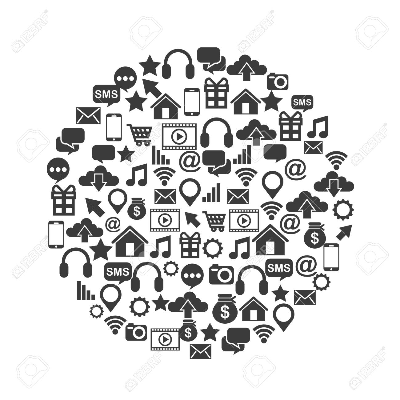 social media icons in