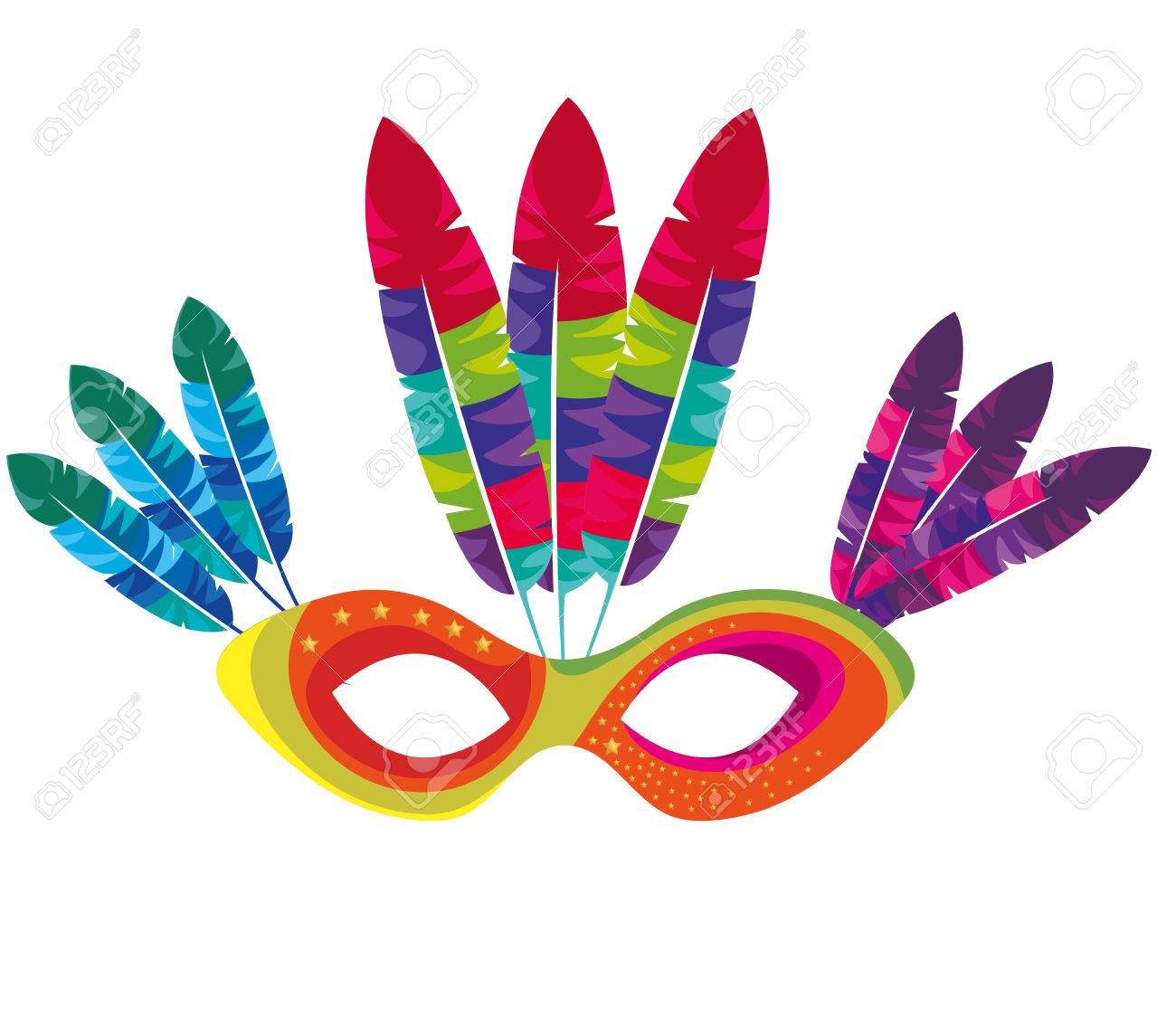 Mask Carnival Celebration Icon Vector Illustration Design Royalty Free Cliparts Vectors And Stock Illustration Image