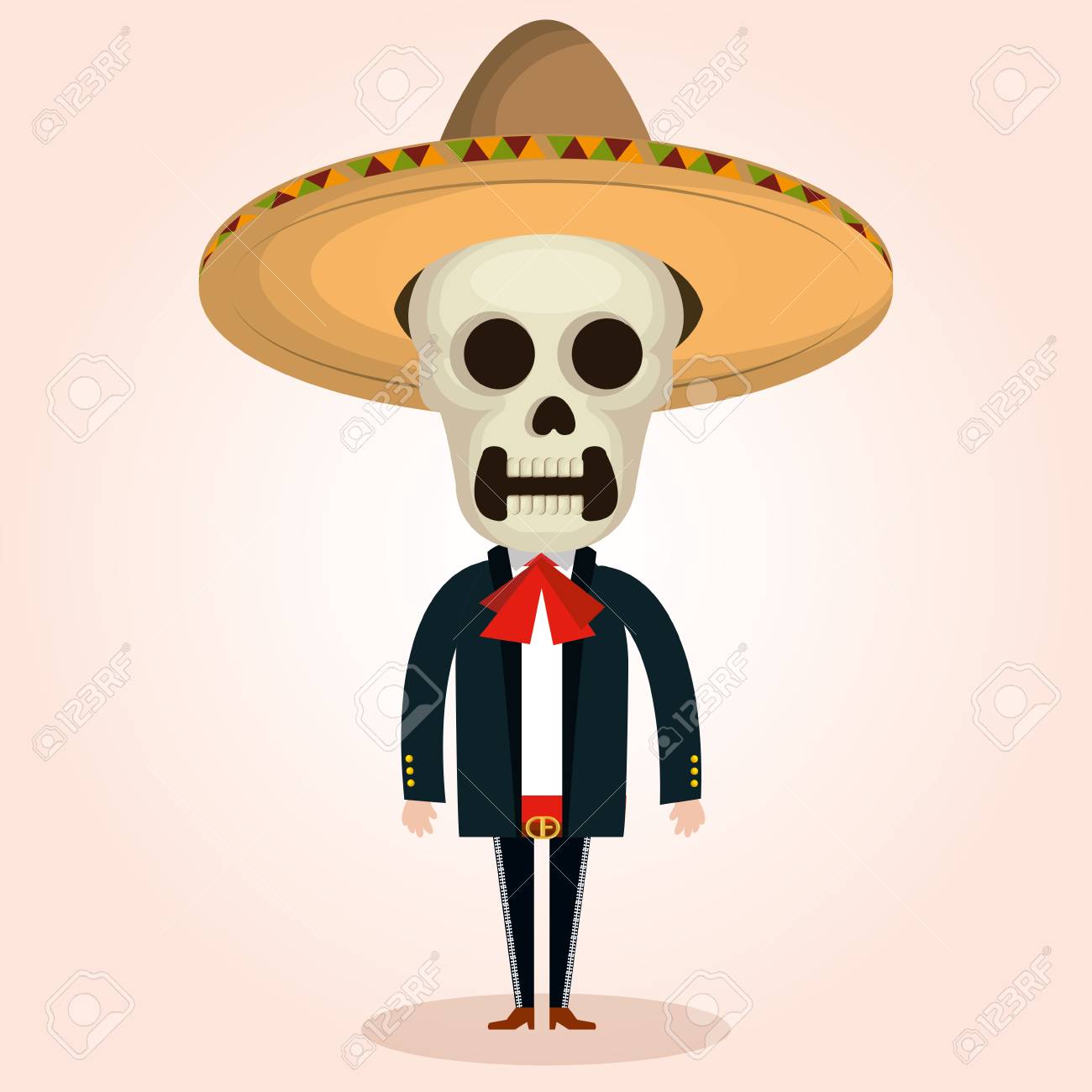 メキシコのマリアッチ文字古典的なベクトル イラスト デザイン のイラスト素材 ベクタ Image