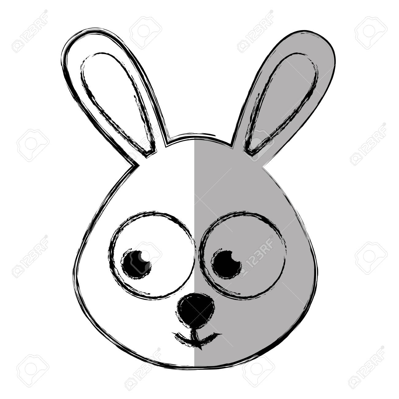 かわいいウサギ入札文字ベクトル イラスト デザイン のイラスト素材 ベクタ Image 67454094