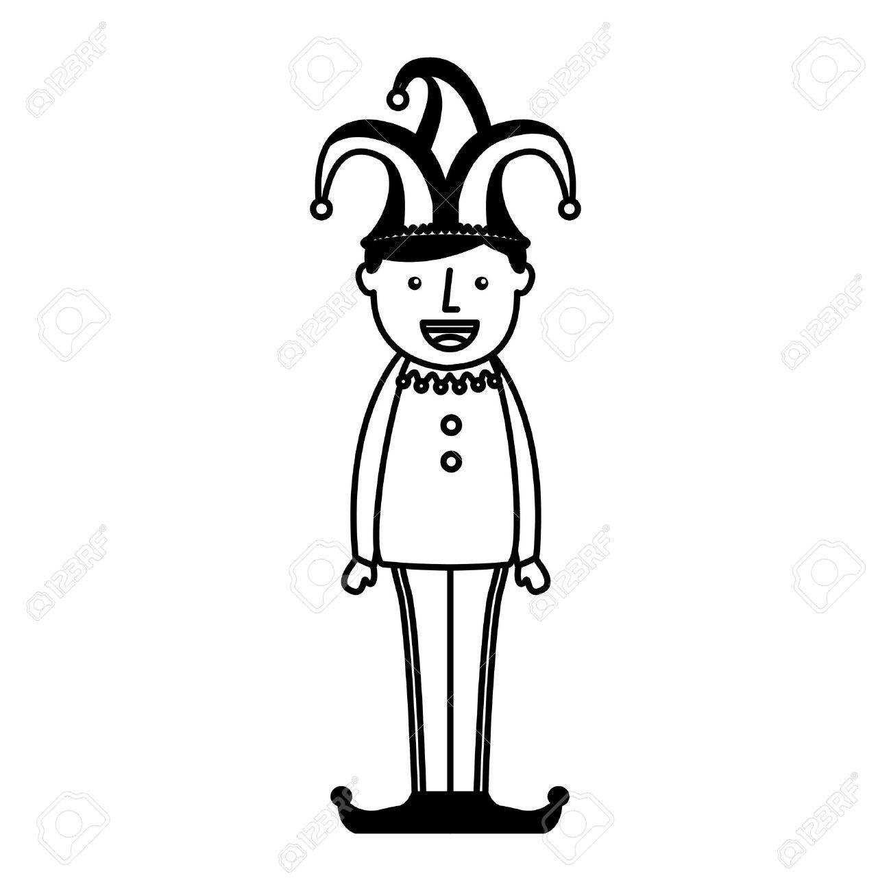 面白いジョーカー アバター文字ベクトル イラスト デザイン のイラスト素材 ベクタ Image