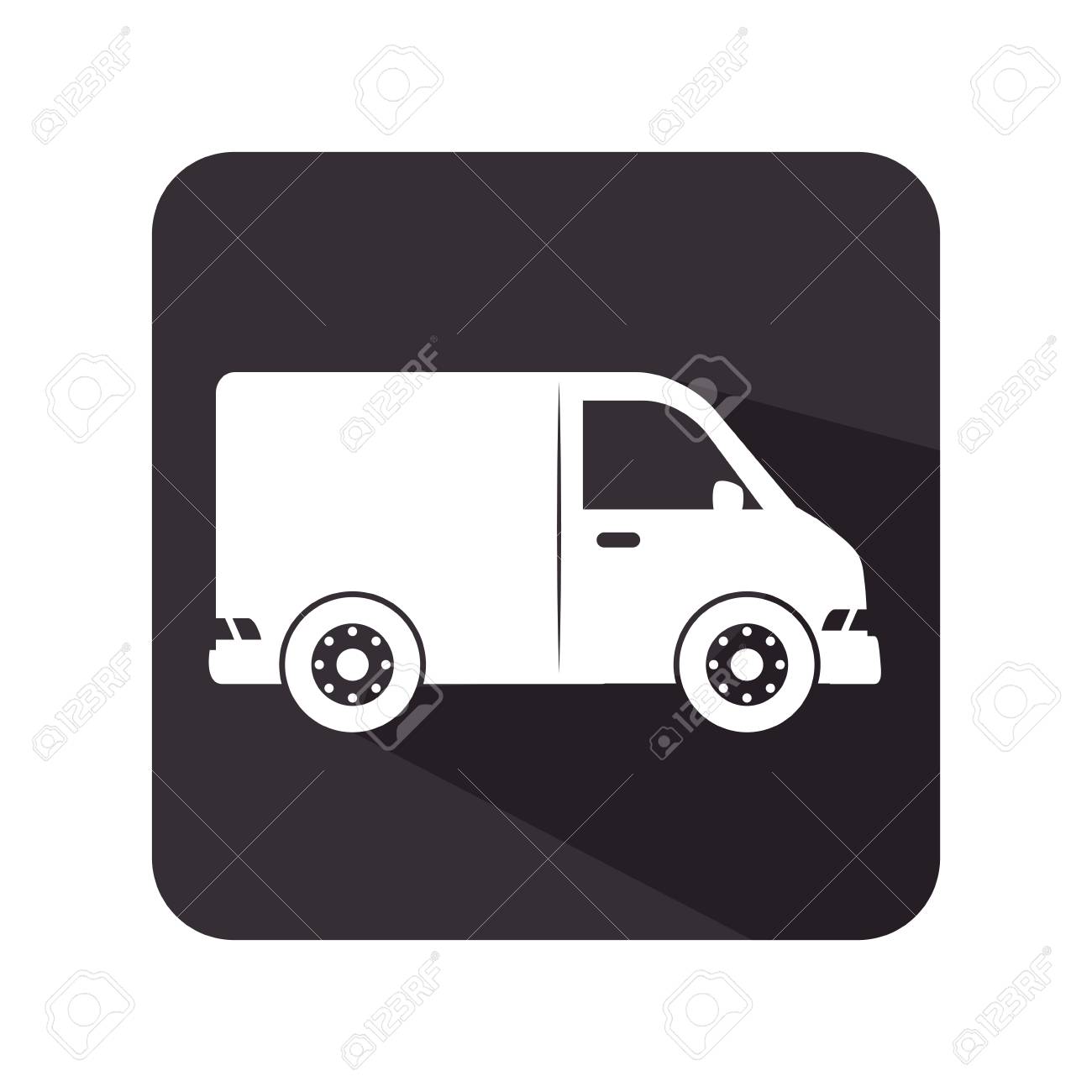 バンの車アイコン ベクトル イラスト デザインを分離しました のイラスト素材 ベクタ Image