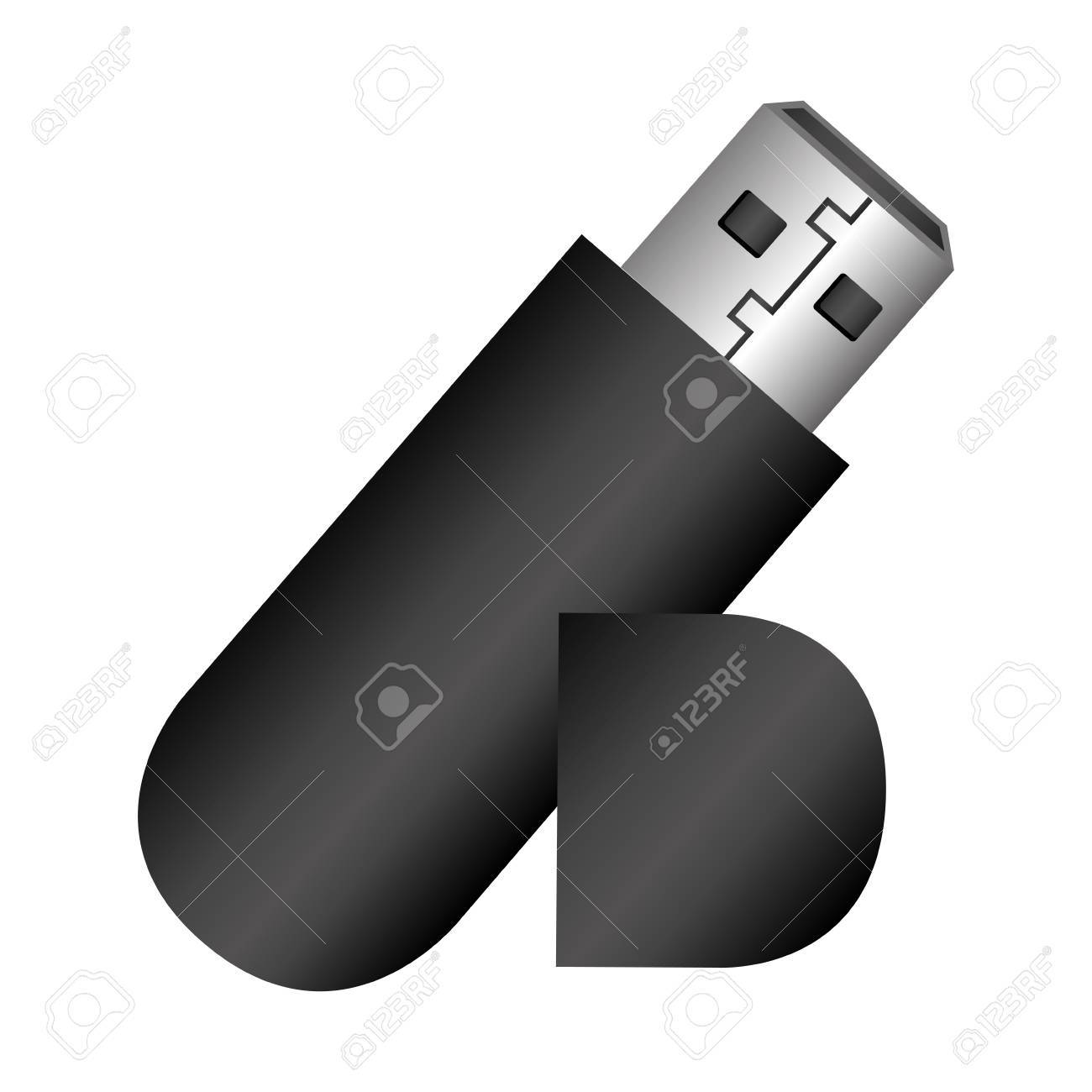 Memoria Usb Aislado Icono De Ilustracion Vectorial De Diseno Ilustraciones Vectoriales Clip Art Vectorizado Libre De Derechos Image