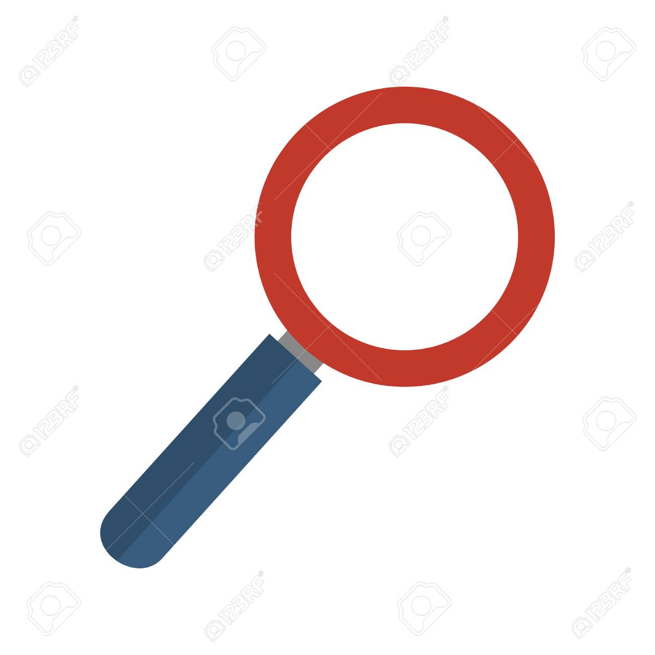 虫眼鏡ベクトル イラスト色シルエット のイラスト素材 ベクタ Image