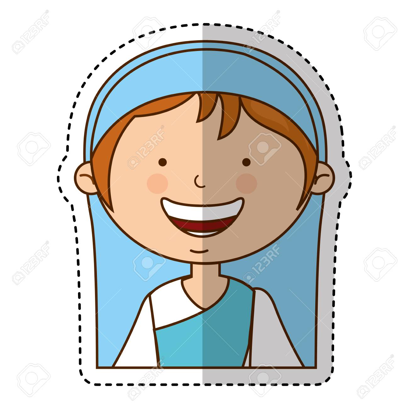 聖母マリアの飼い葉桶の文字ベクトル イラスト デザインのイラスト素材 ベクタ Image