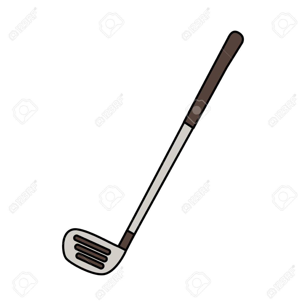 ゴルフクラブ機器アイコン ベクトル イラスト デザイン のイラスト素材 ベクタ Image