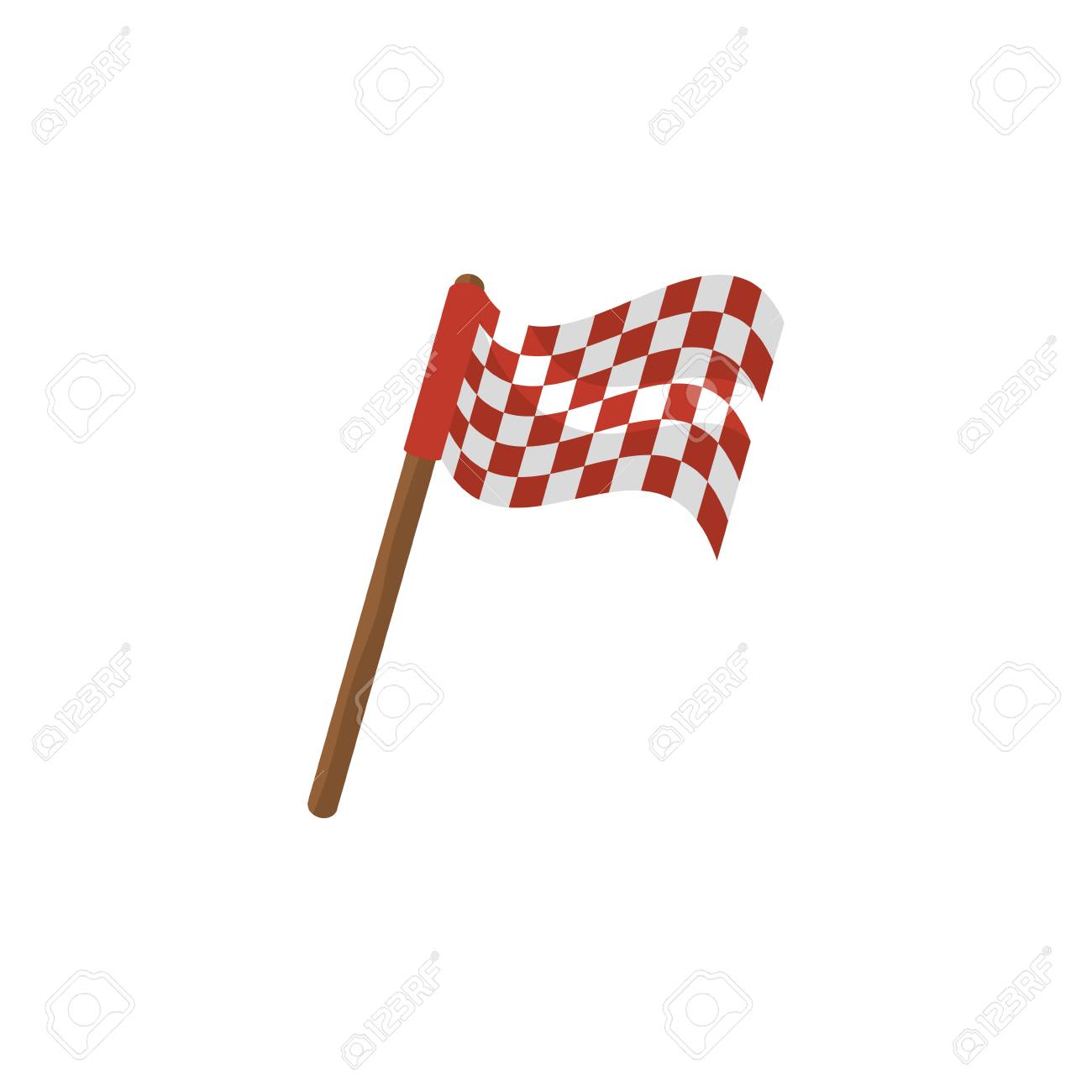 スポーツ旗アイコン ベクトル イラスト デザインを分離しました のイラスト素材 ベクタ Image