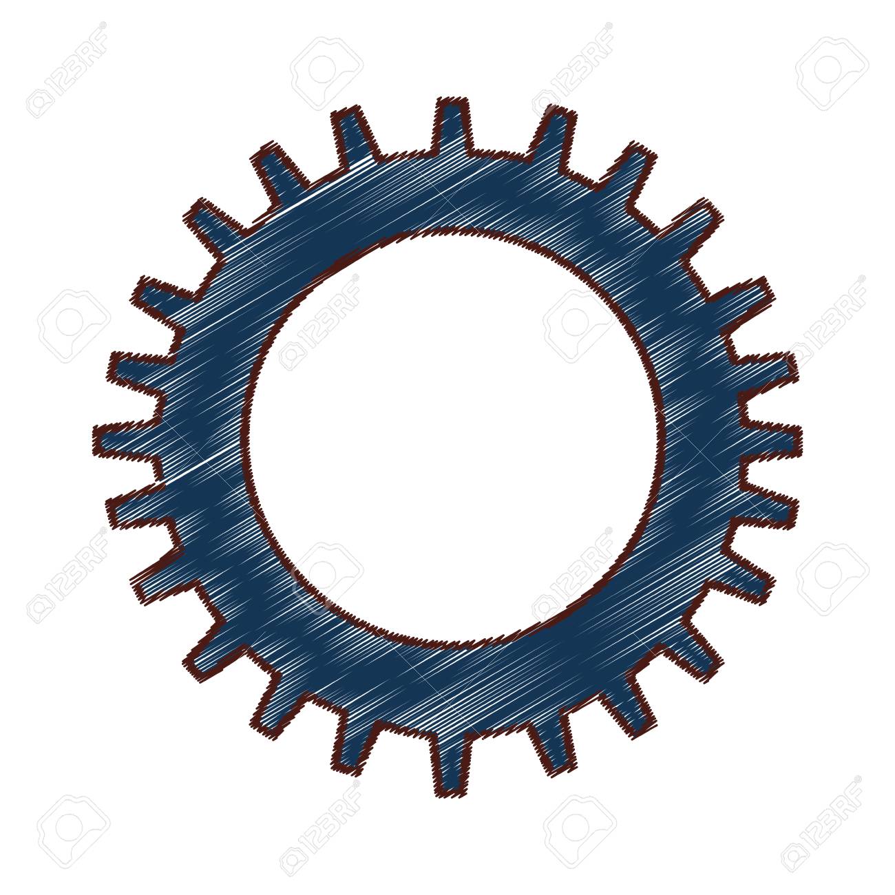 ギアの設定セットアップ アイコン ベクトル イラスト デザイン のイラスト素材 ベクタ Image