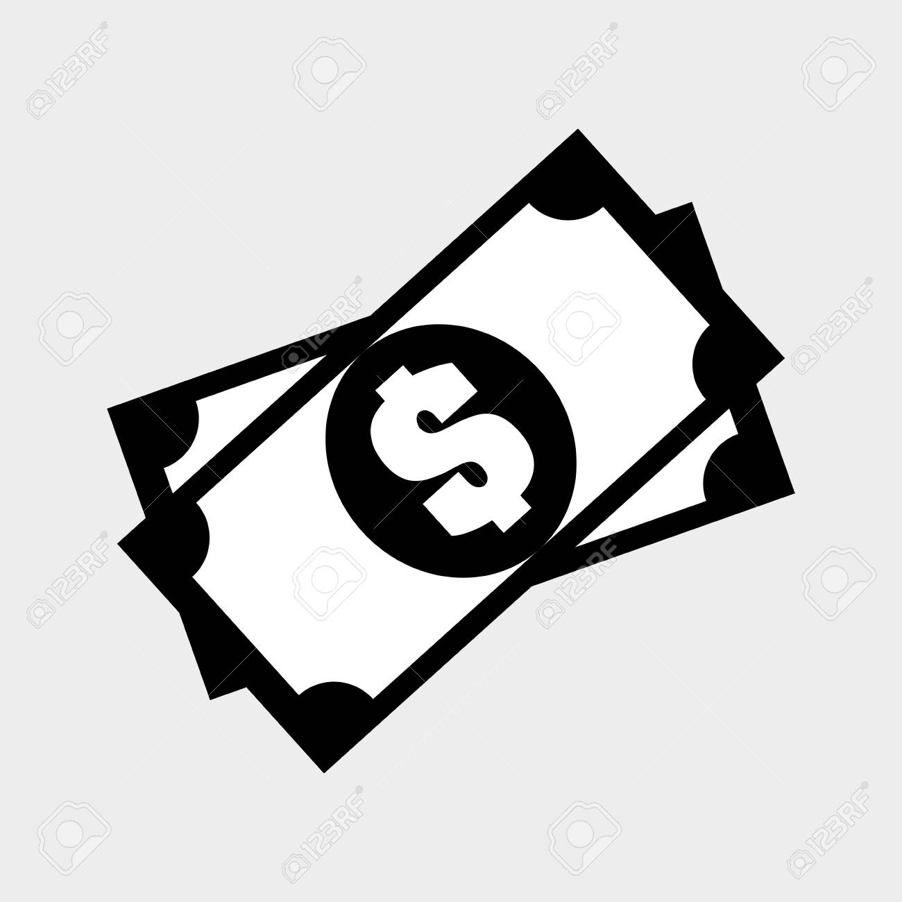 Money Bills Icon Design Vector Illustration Royalty Free SVG, Cliparts,  Vectors, and Stock Illustration. Image 76355967., image size:1300x1300