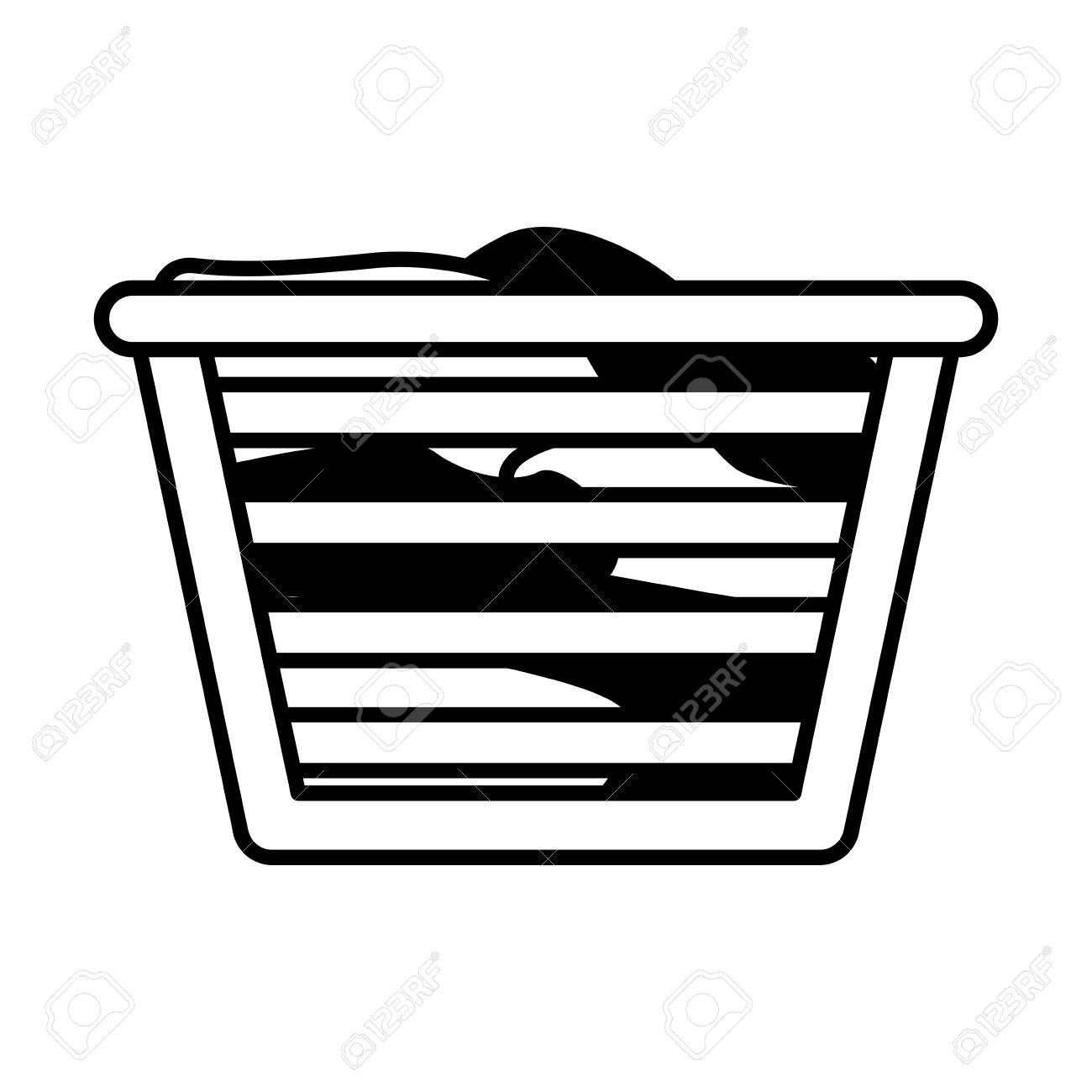 洗濯物のかごベクトル イラスト デザインのイラスト素材 ベクタ Image