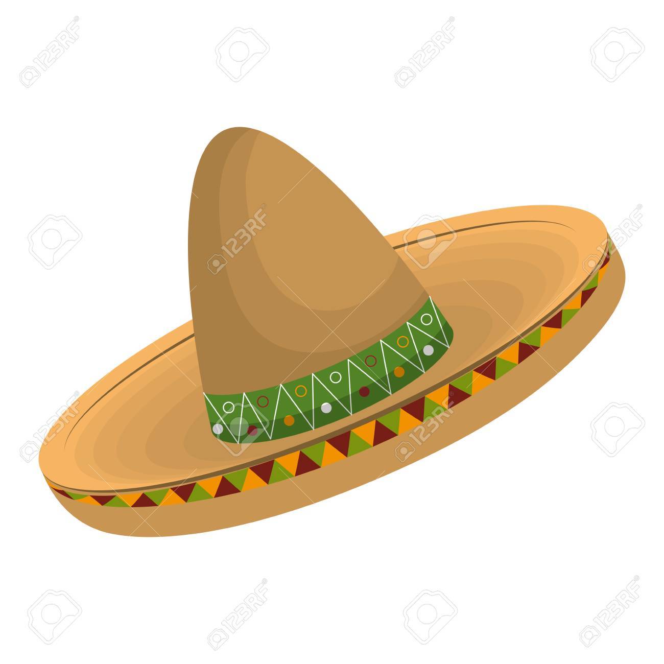 Chapeau Mexicain Isole Icone Illustration Vectorielle Design Clip Art Libres De Droits Vecteurs Et Illustration Image 77997390