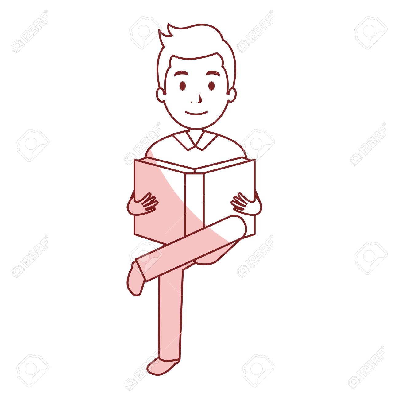 教科書の文字ベクトル イラスト デザインを読んでいる人のイラスト素材 ベクタ Image 教科書の文字ベクトル イラスト デザインを読んでいる人のイラスト素材 ベクタ Image