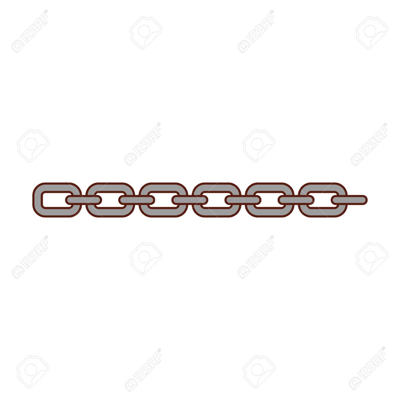 チェーン金属分離アイコン ベクトル イラスト デザイン のイラスト素材 ベクタ Image