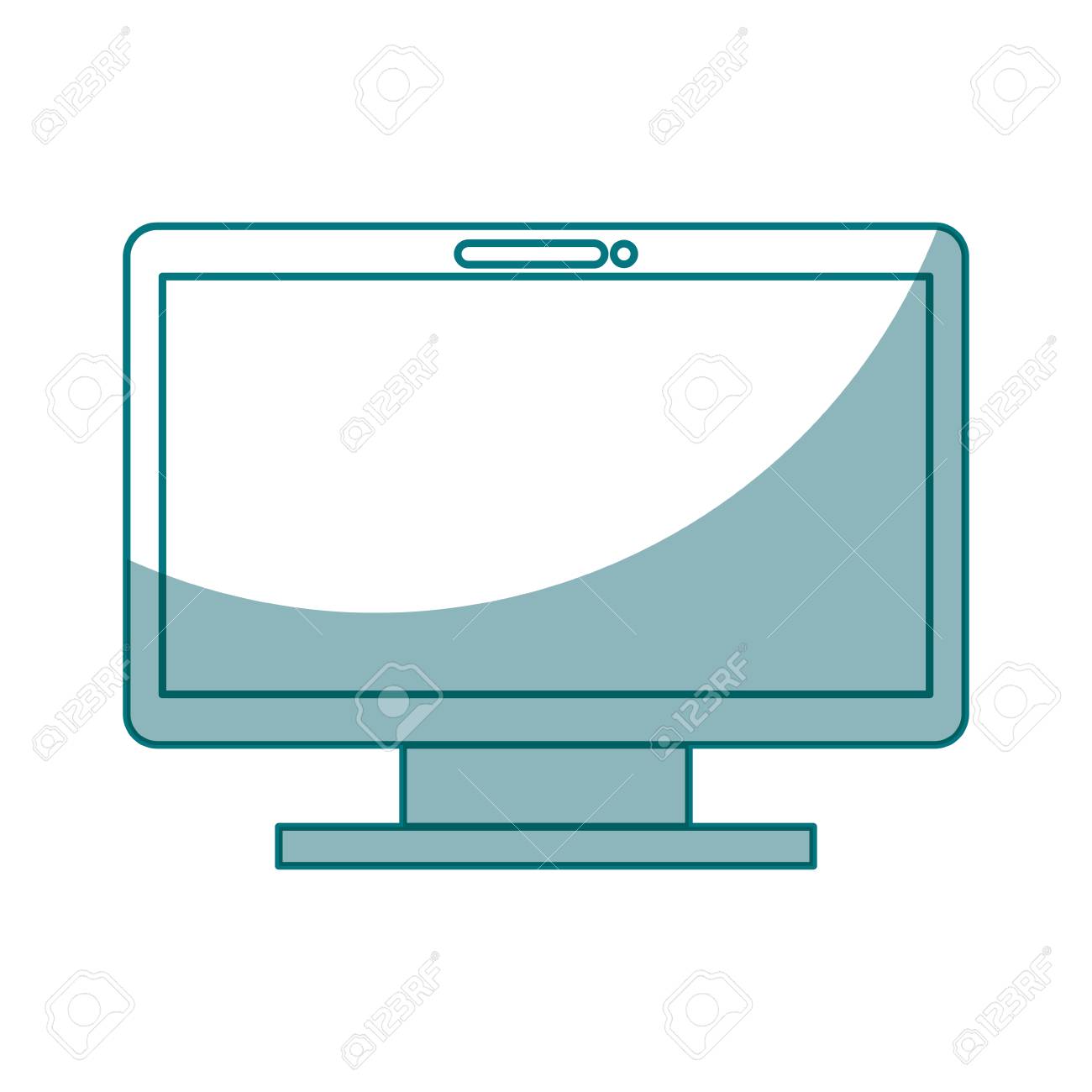 モニター分離コンピューター アイコン ベクトル イラスト デザインのイラスト素材 ベクタ Image 7879