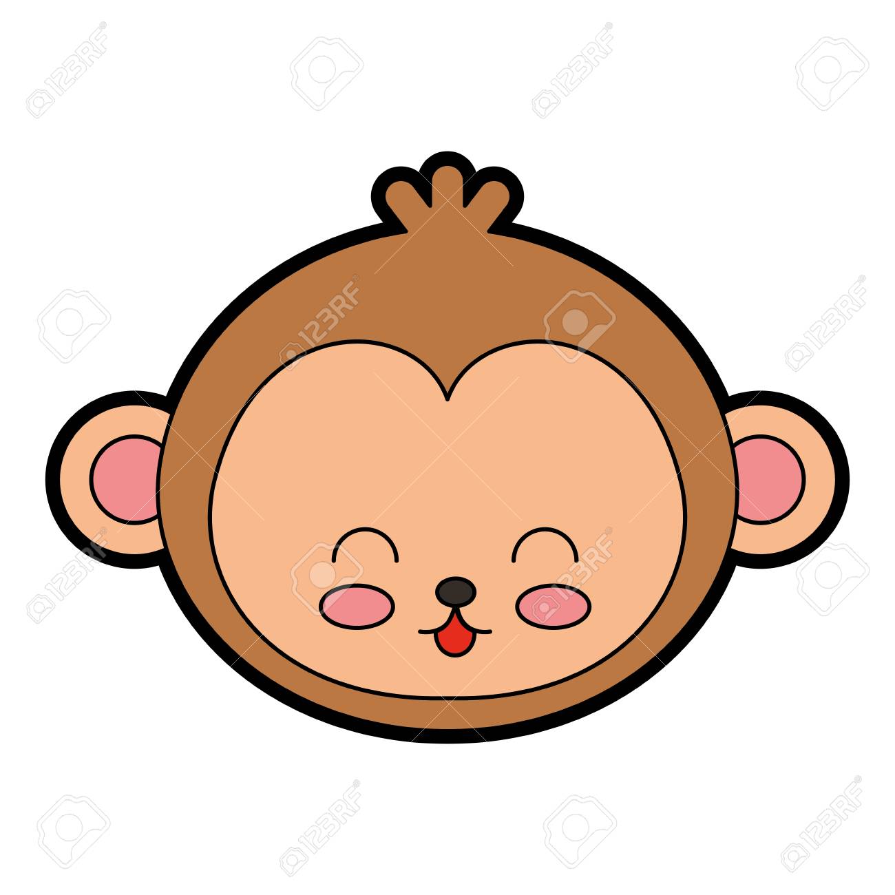 Cute Color Monkey Face Cartoon Graphic Deisgn Royalty Free Cliparts Vectors And Stock Illustration Image 79192578 800+ vectors, stock photos & psd files. cute color monkey face cartoon graphic deisgn