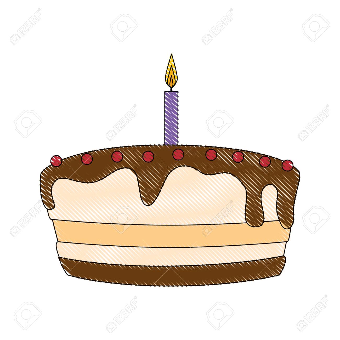 Gateau Cake Sweet Vector Illustration Graphic Design Icon Royalty Free Cliparts Vectors And Stock Illustration Image