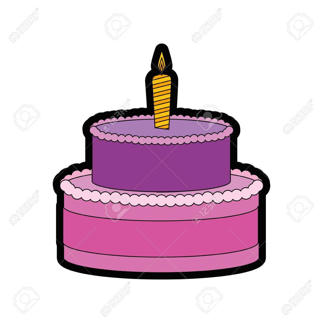Gateau Cake Sweet Vector Illustration Graphic Design Icon Royalty Free Cliparts Vectors And Stock Illustration Image