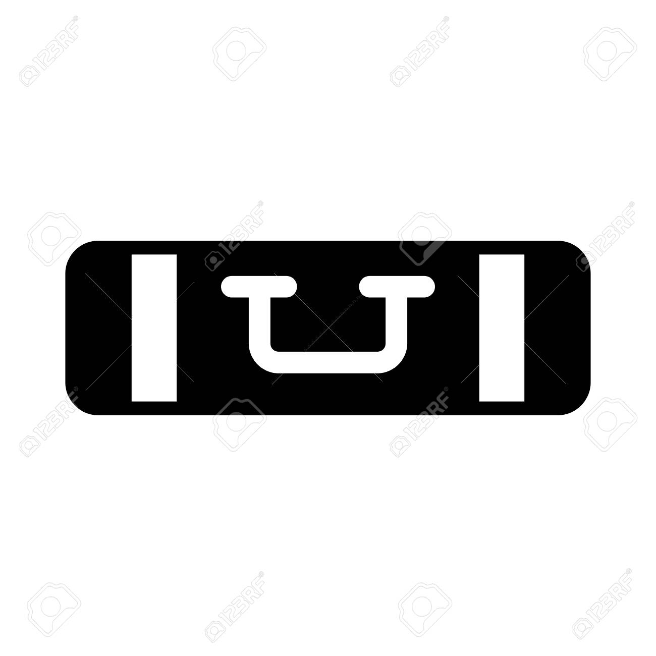 black icon bag of