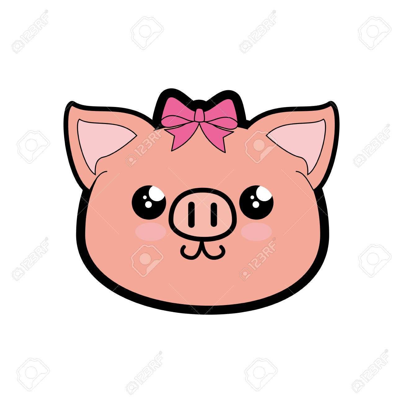 Featured image of post Kawaii Pig Vector Cute pigs vector clip art