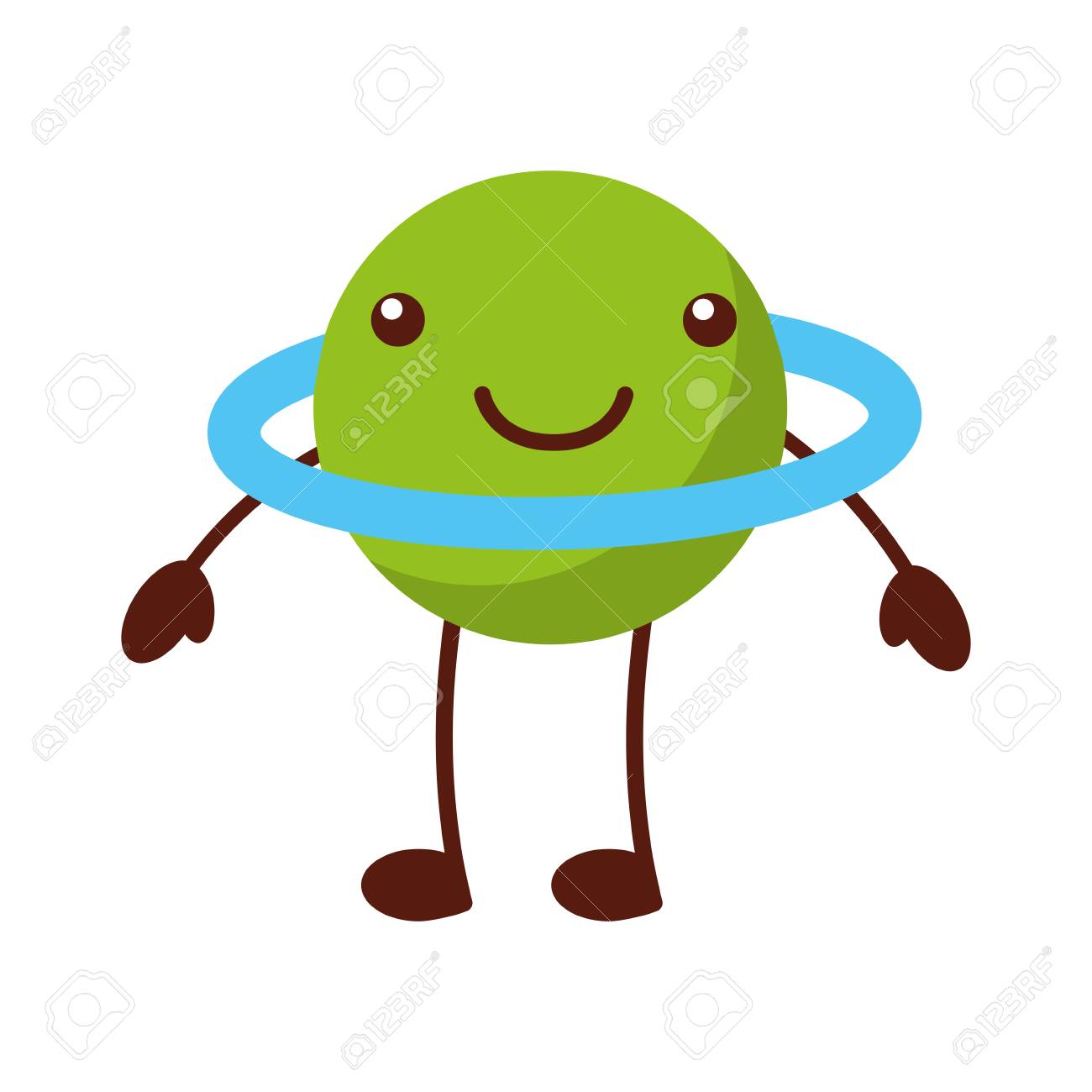 Saturn Planet Comic Character Vector Illustration Design Kawaii Royalty Free Cliparts Vectors And Stock Illustration Image