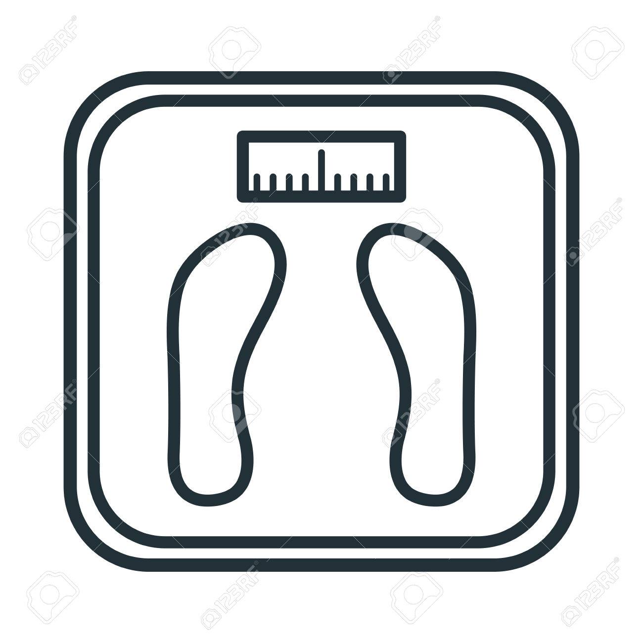 Weight Balance Bathroom Icon Vector Illustration Design Royalty Free SVG,  Cliparts, Vectors, and Stock Illustration. Image 80263657., image size:1300x1300