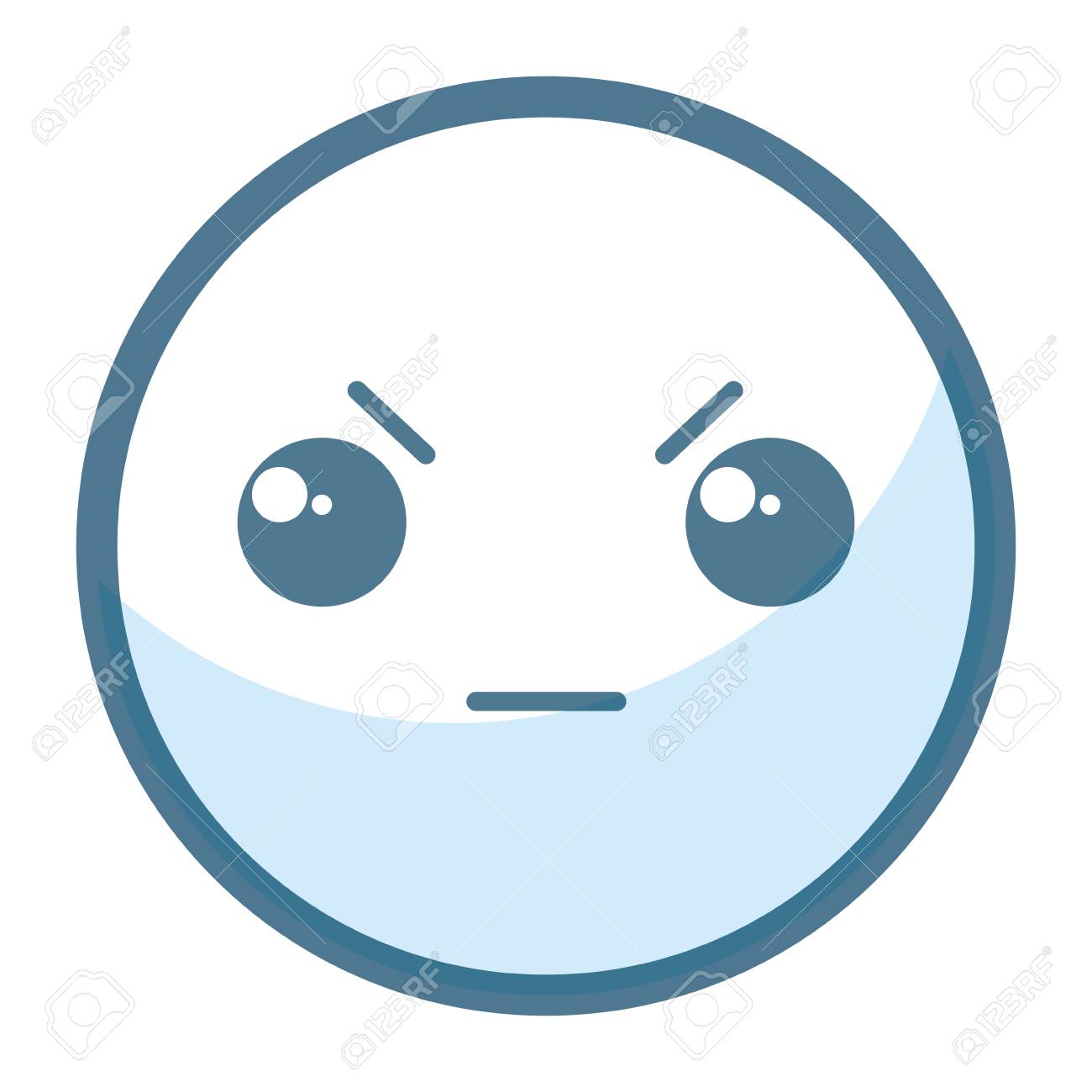 顔文字怒り顔カワイイ文字アイコン ベクトル イラスト デザイン のイラスト素材 ベクタ Image