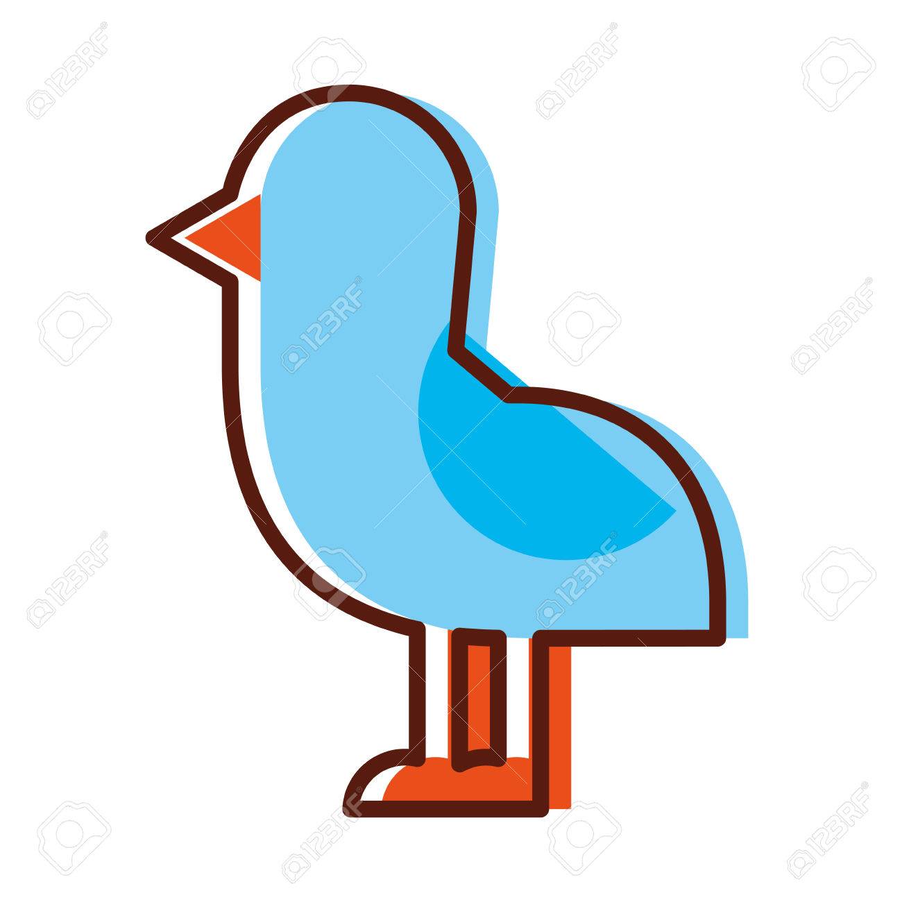 かわいい鳥海アイコン ベクトル イラスト デザインのイラスト素材 ベクタ Image