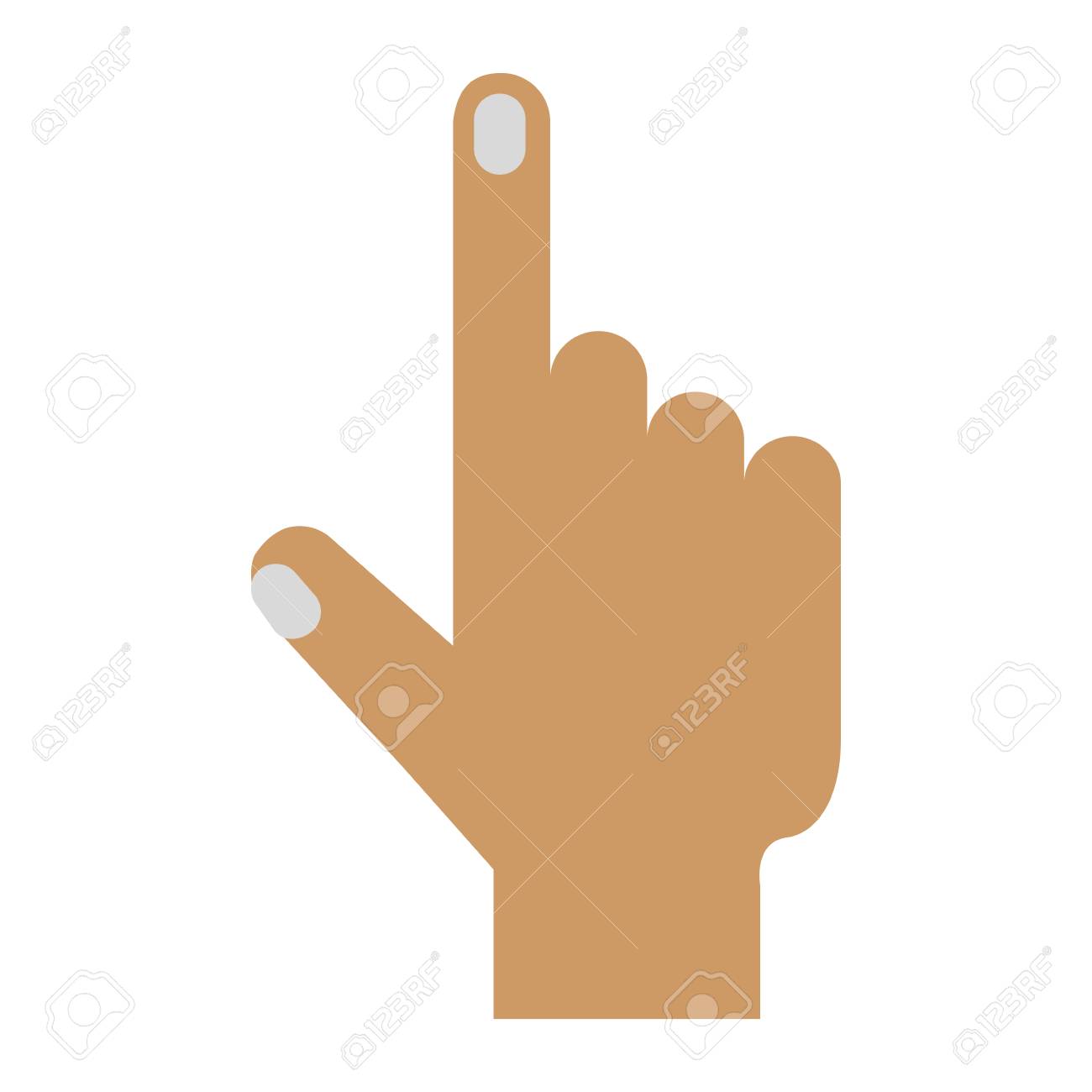 タッチ ポイントの手のアイコン ベクトル イラスト デザイン グラフィック のイラスト素材 ベクタ Image