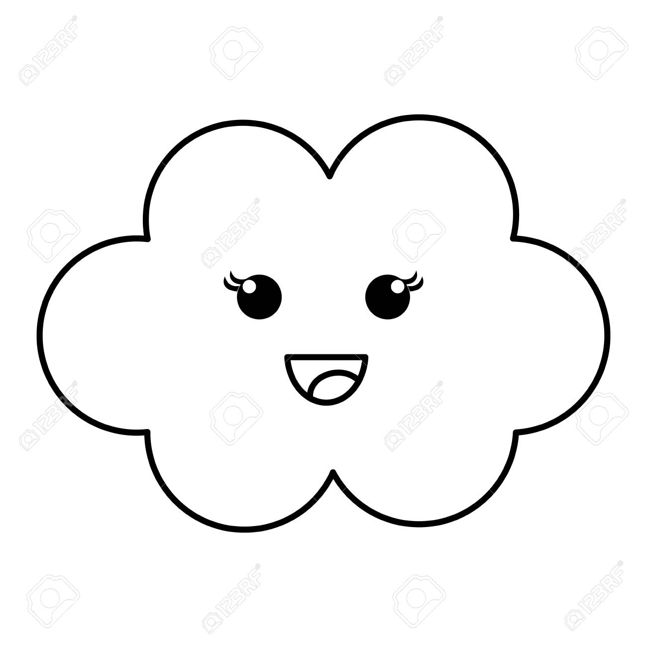 Cloud Sky Baby Icon Vector Illustration Design Draw Royalty Free Cliparts Vectors And Stock Illustration Image
