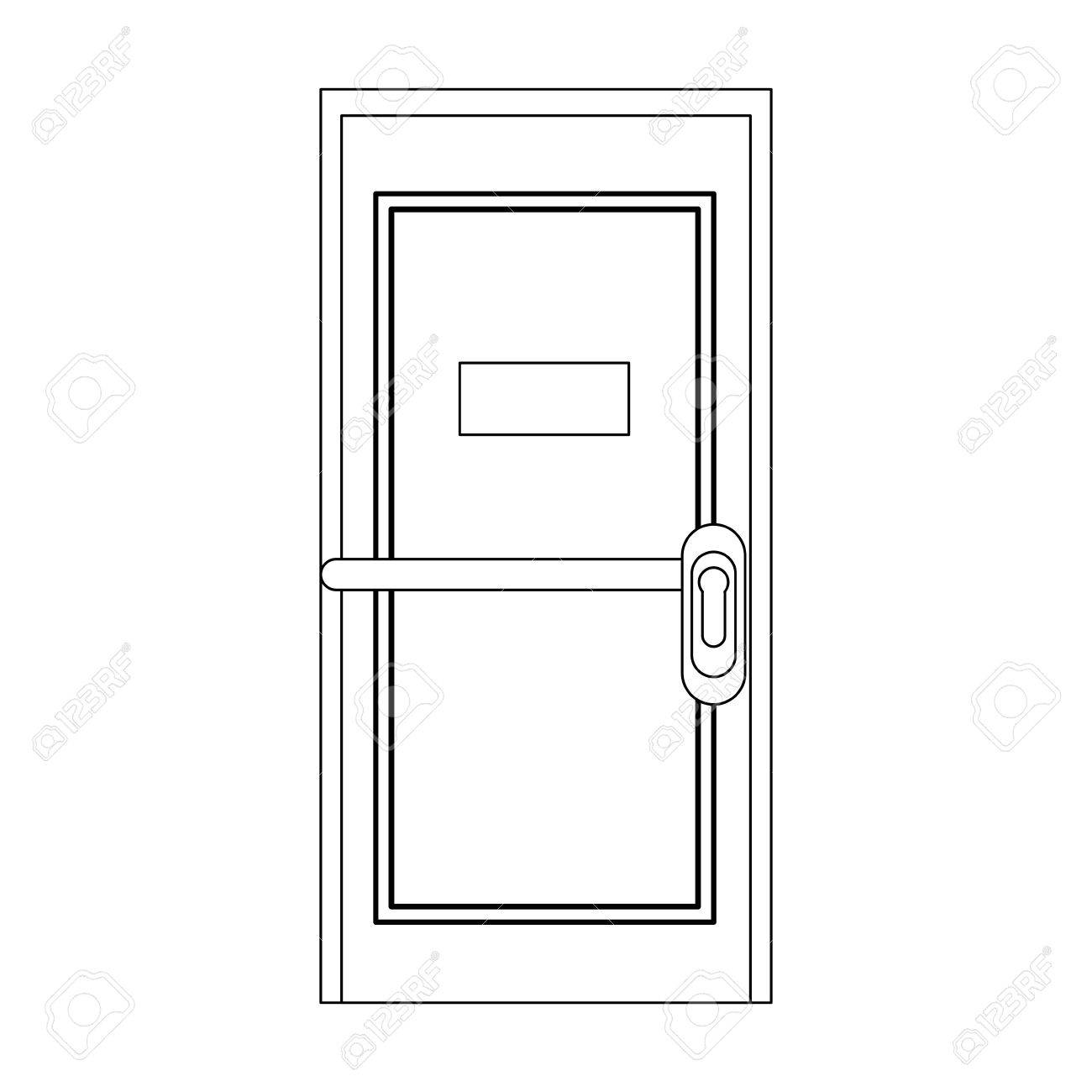 Office Door Isolated Icon Vector Illustration Graphic Design Royalty Free Cliparts Vectors And Stock Illustration Image 81167420