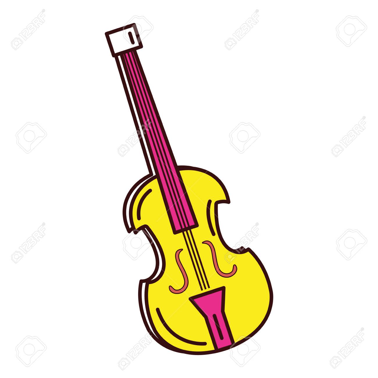 Un Violoncelle Instrument De Musique Icone Vector Illustration Design Clip Art Libres De Droits Vecteurs Et Illustration Image