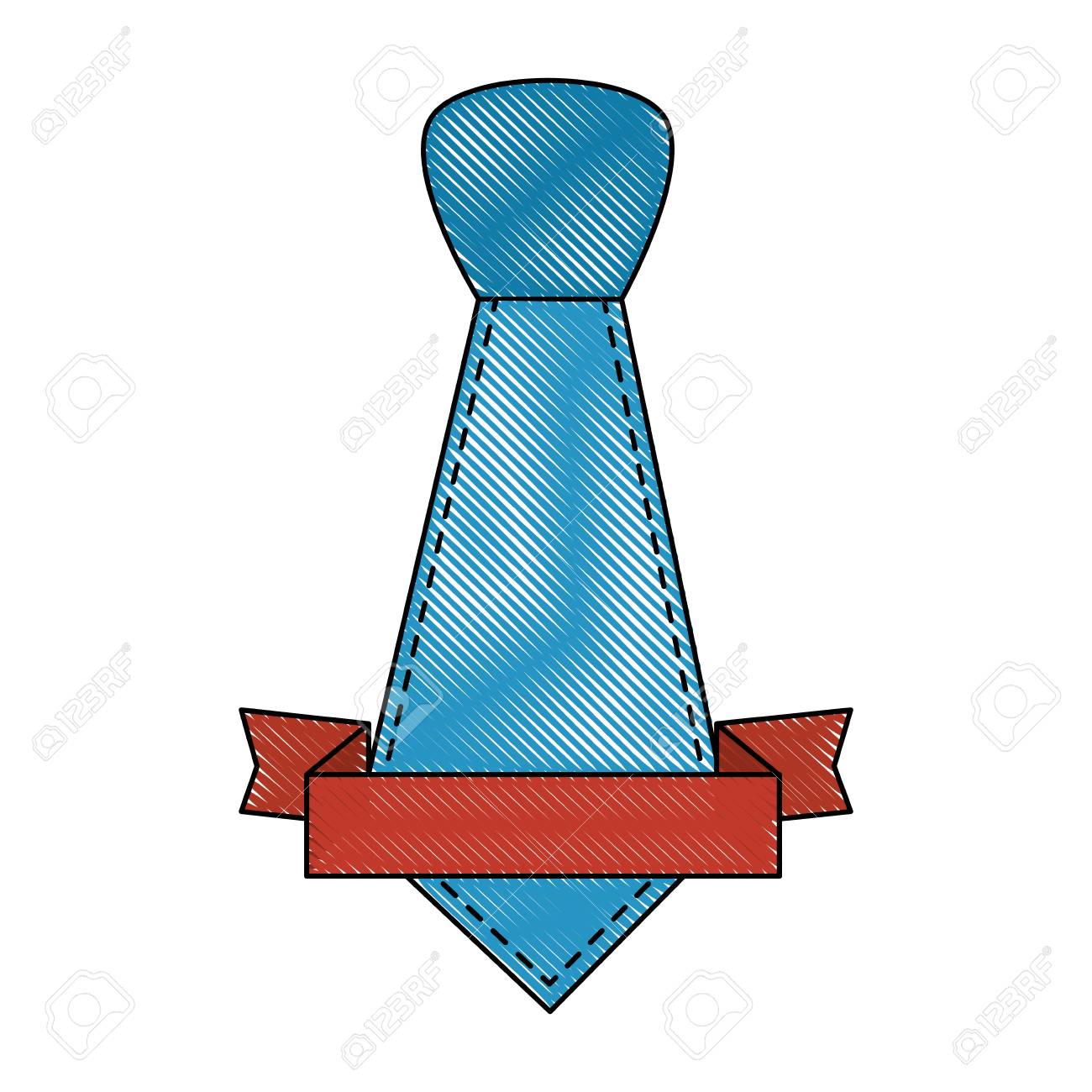 男性のファッションのアイコン ベクトル イラスト グラフィック デザインを結ぶのイラスト素材 ベクタ Image