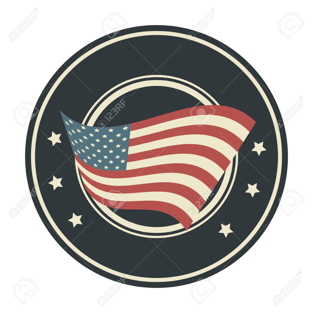 アメリカ国旗アイコン ベクトル イラスト グラフィック デザインとスタンプをシールします のイラスト素材 ベクタ Image アメリカ国旗アイコン ベクトル イラスト グラフィック デザインとスタンプをシールします のイラスト素材 ベクタ Image