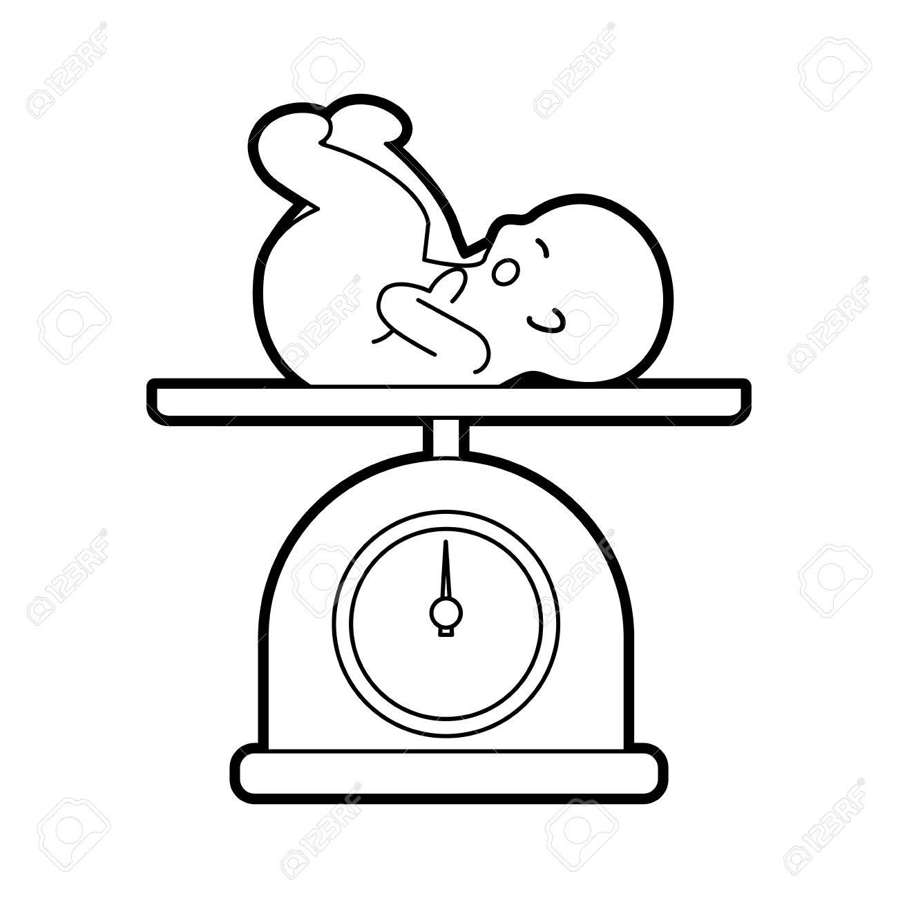 Echelle Avec Bebe Icone Isolee Conception D Illustration Vectorielle Clip Art Libres De Droits Vecteurs Et Illustration Image
