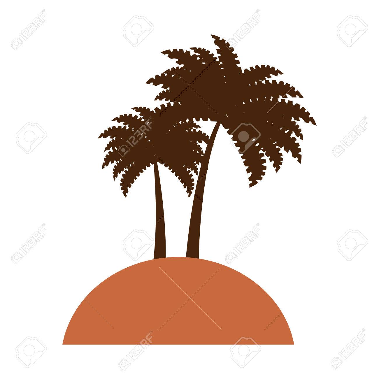 木ヤシの木分離アイコン ベクトル イラスト デザインのイラスト素材 ベクタ Image 3534