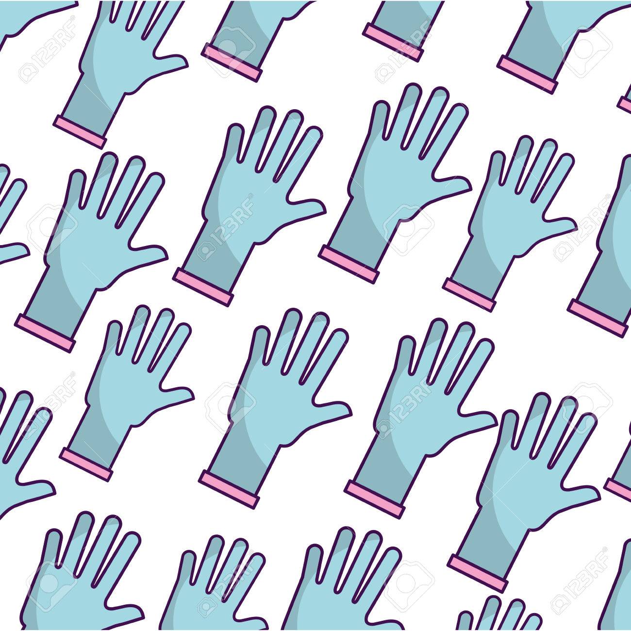 ゴム手袋パターン背景ベクトル イラスト デザイン のイラスト素材 ベクタ Image