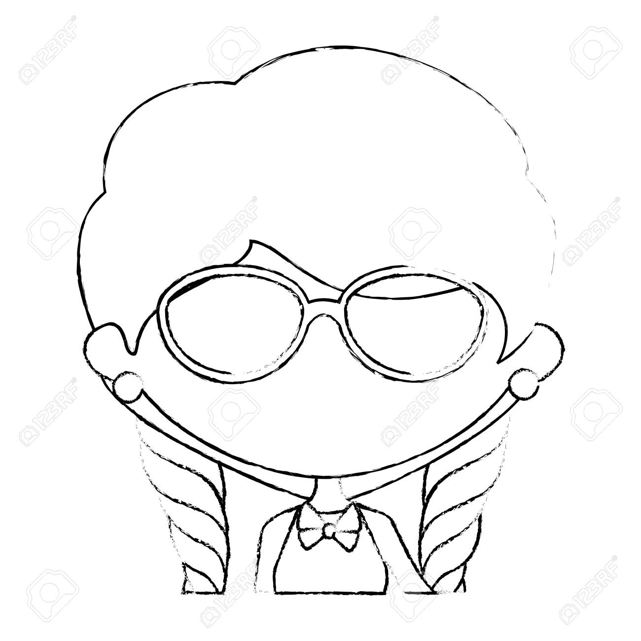 かわいい漫画の女の子アイコン ベクトル イラスト グラフィック デザイン のイラスト素材 ベクタ Image 7419