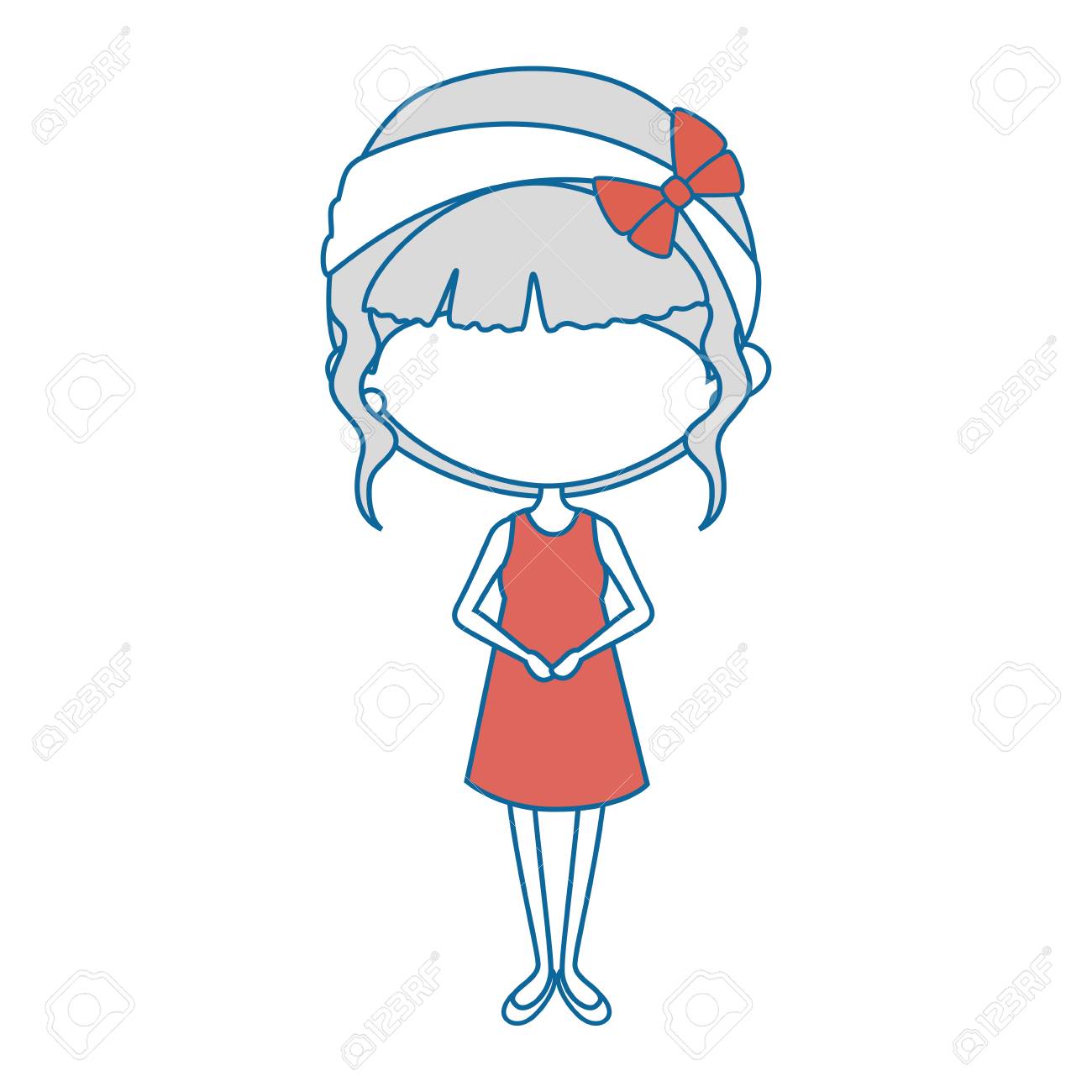 かわいい漫画の女の子アイコン ベクトル イラスト グラフィック デザイン のイラスト素材 ベクタ Image 7627