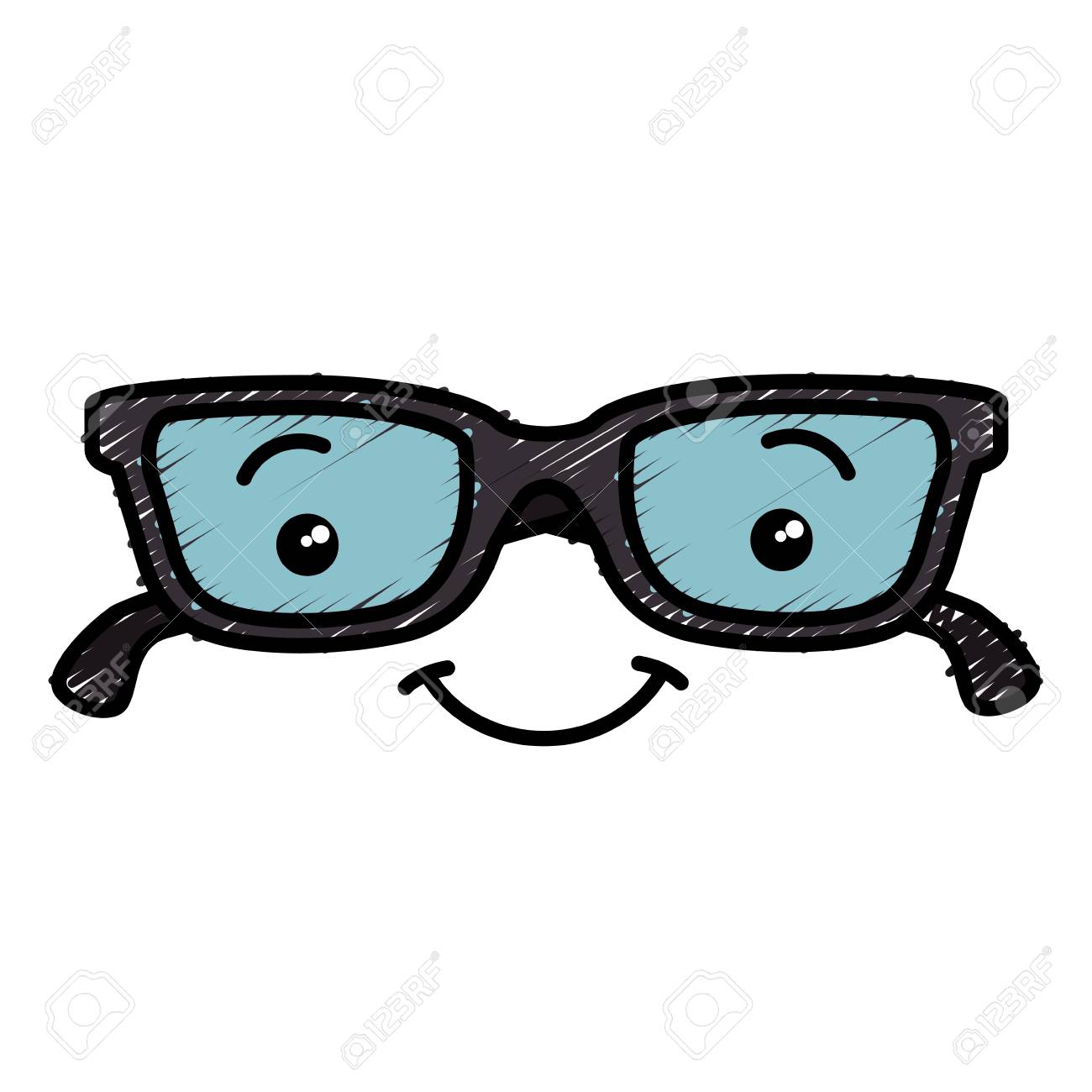 Eye Glasses Character Vector Illustration Design Royalty Free SVG,  Cliparts, Vectors, and Stock Illustration. Image 83918054., image size:1300x1300