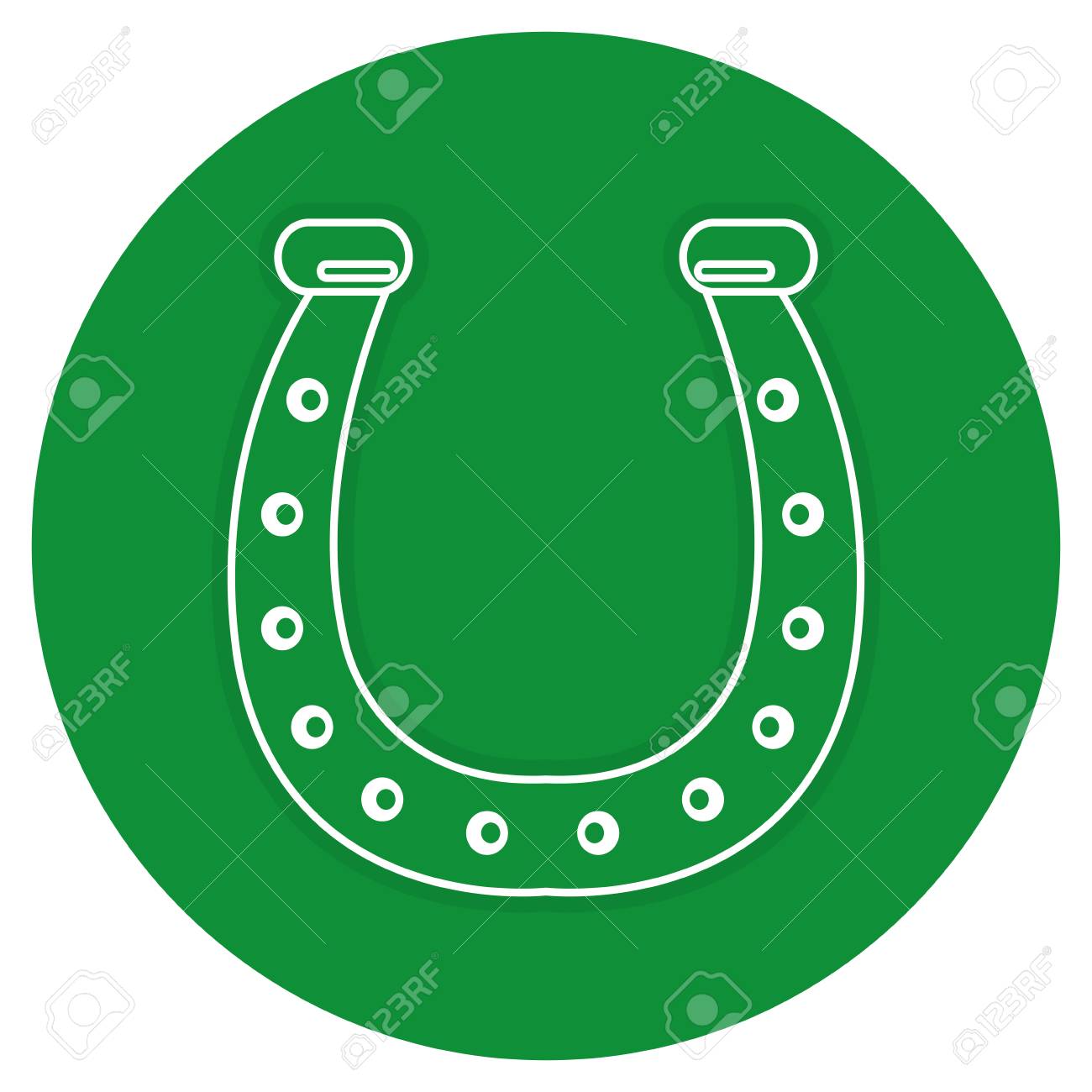 聖パトリックのアイコン ベクトル イラスト デザインを馬蹄します のイラスト素材 ベクタ Image