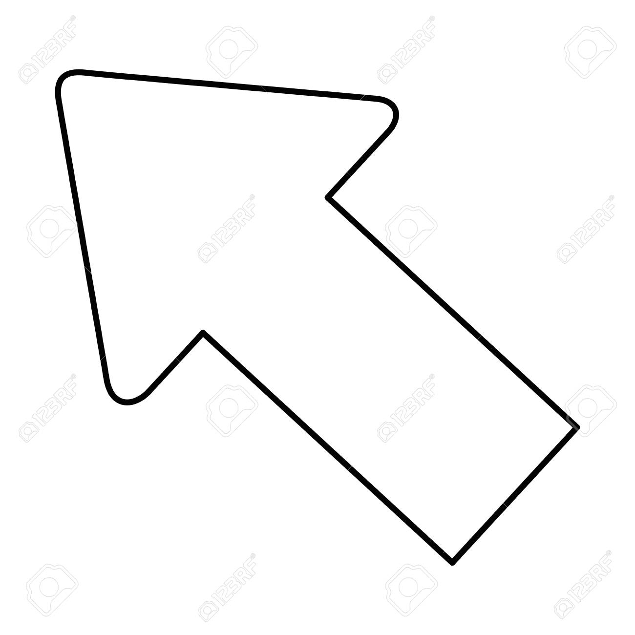 arrow pointing up icon vector illustration graphic design royalty