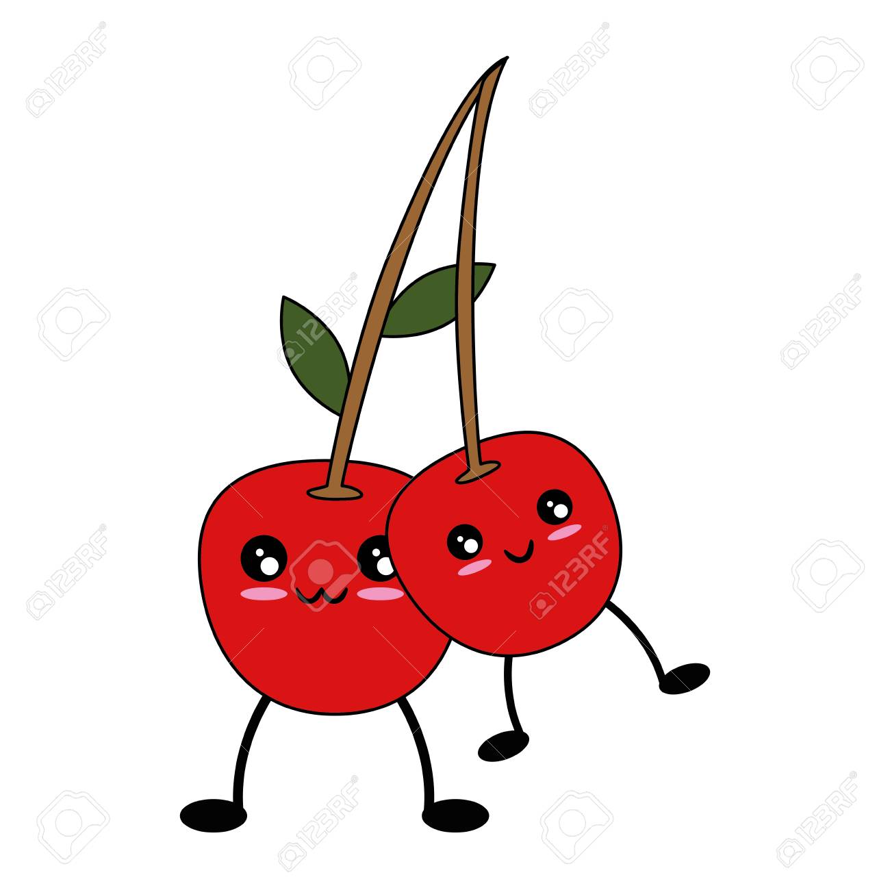 さくらんぼの甘い果物をかわいい漫画のアイコン ベクトル イラスト デザイン のイラスト素材 ベクタ Image さくらんぼの甘い果物をかわいい漫画のアイコン ベクトル イラスト デザイン のイラスト素材 ベクタ Image