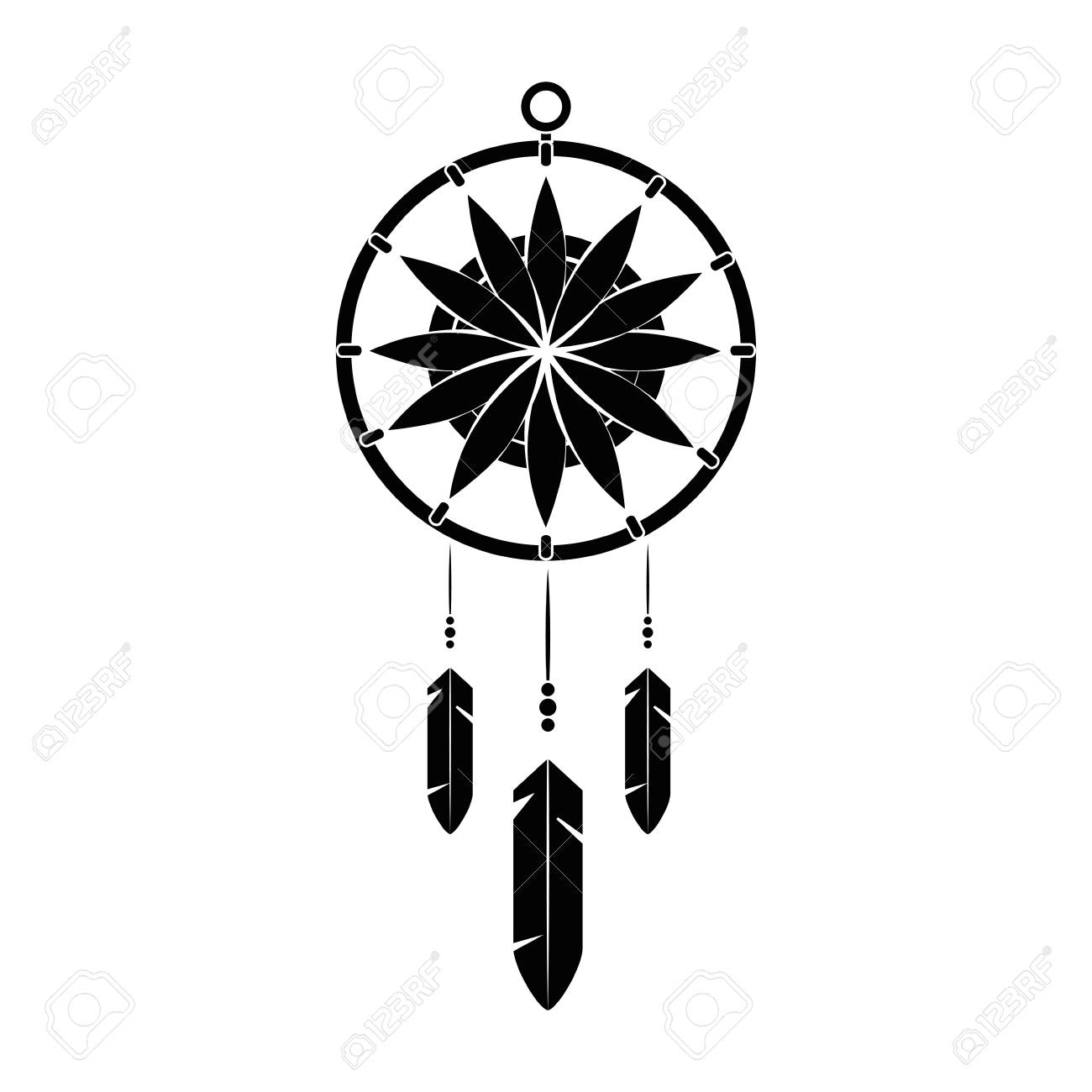 Dreams catcher icon, outline style 15899248 Vector Art at Vecteezy