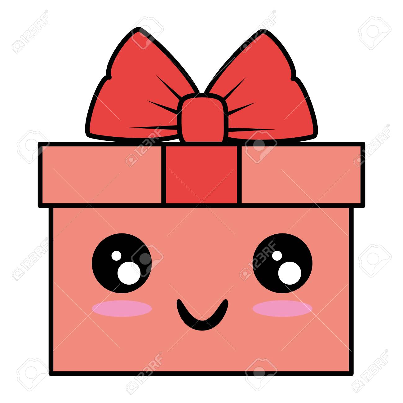 Cute Gift Box Cute Cartoon Vector Illustration Graphic Royalty Free SVG,  Cliparts, Vectors, and Stock Illustration. Image 84892575., image size:1300x1300