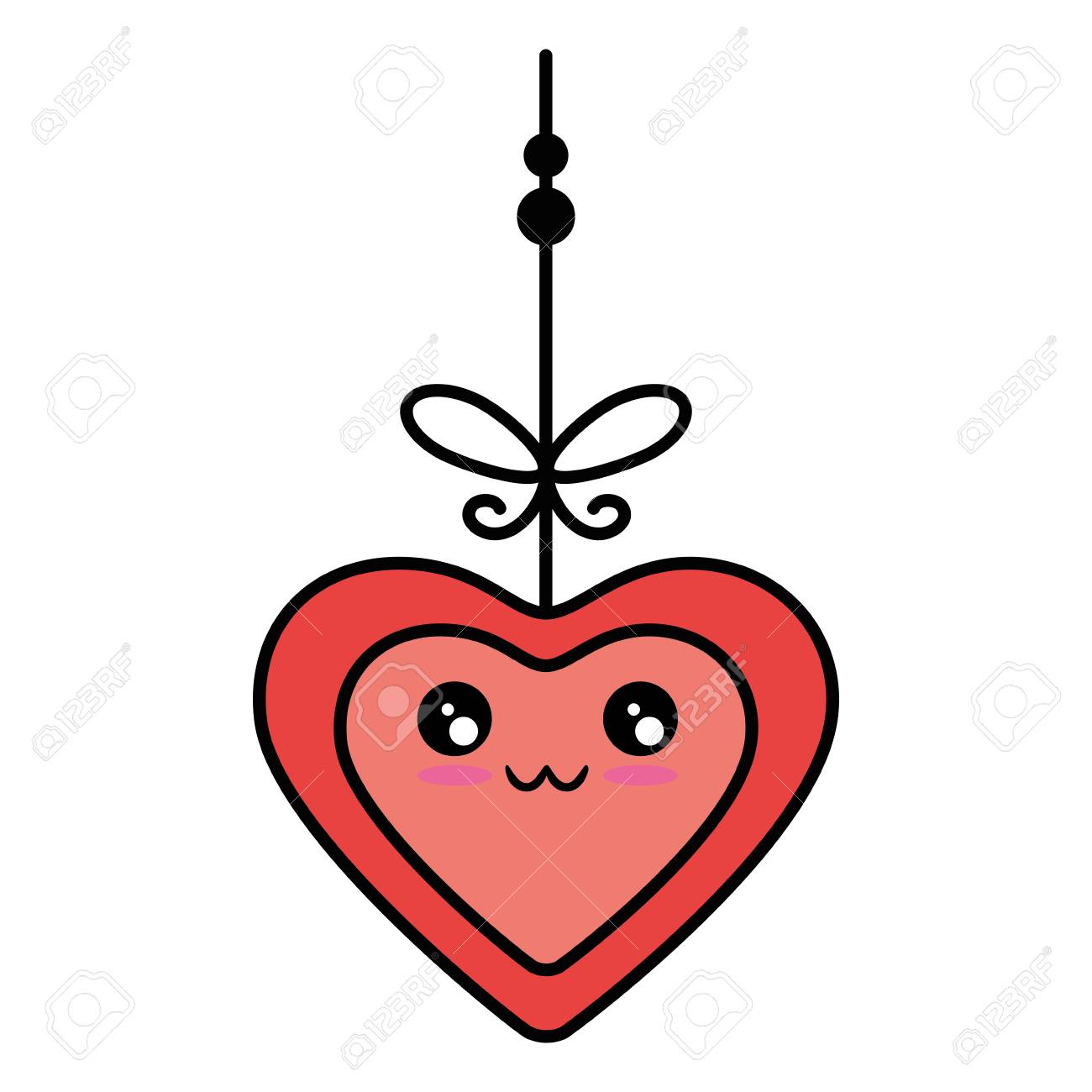 Corazones Y Amor Grafico De Ilustracion De Vector De Dibujos