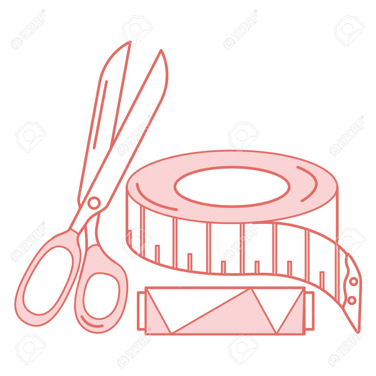 Sewing Tape Measure Icon Vector Illustration Design Royalty Free SVG,  Cliparts, Vectors, and Stock Illustration. Image 85362993.