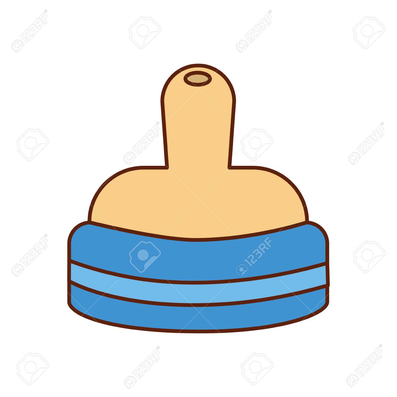 赤ちゃんボトル牛乳アクセサリー ベクトル イラストの乳首のイラスト