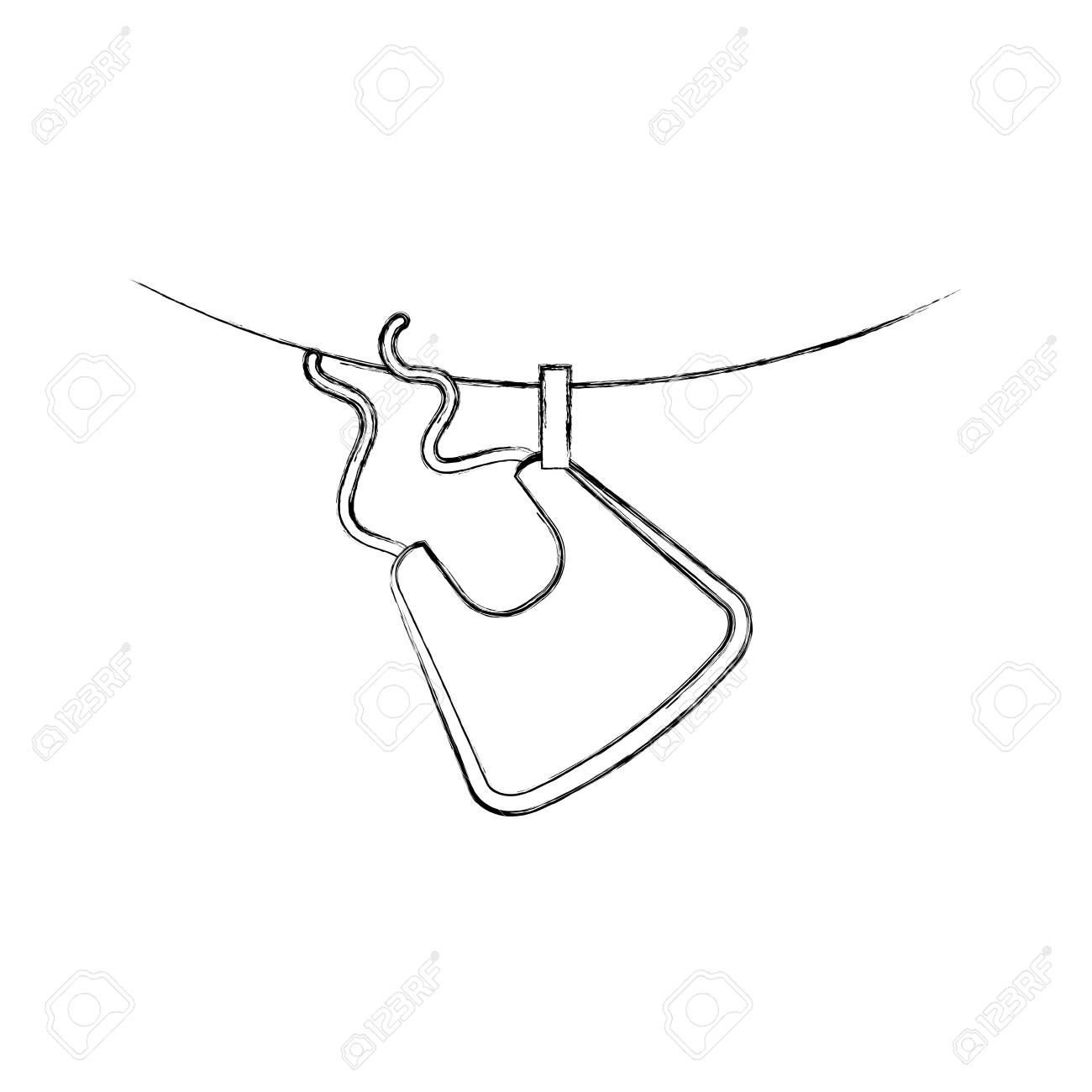 Baby Boy Shower Bib Hanging Decoration Design Icon Vector Baby Boy Shower Bib Hanging Decoration Design Icon Vector