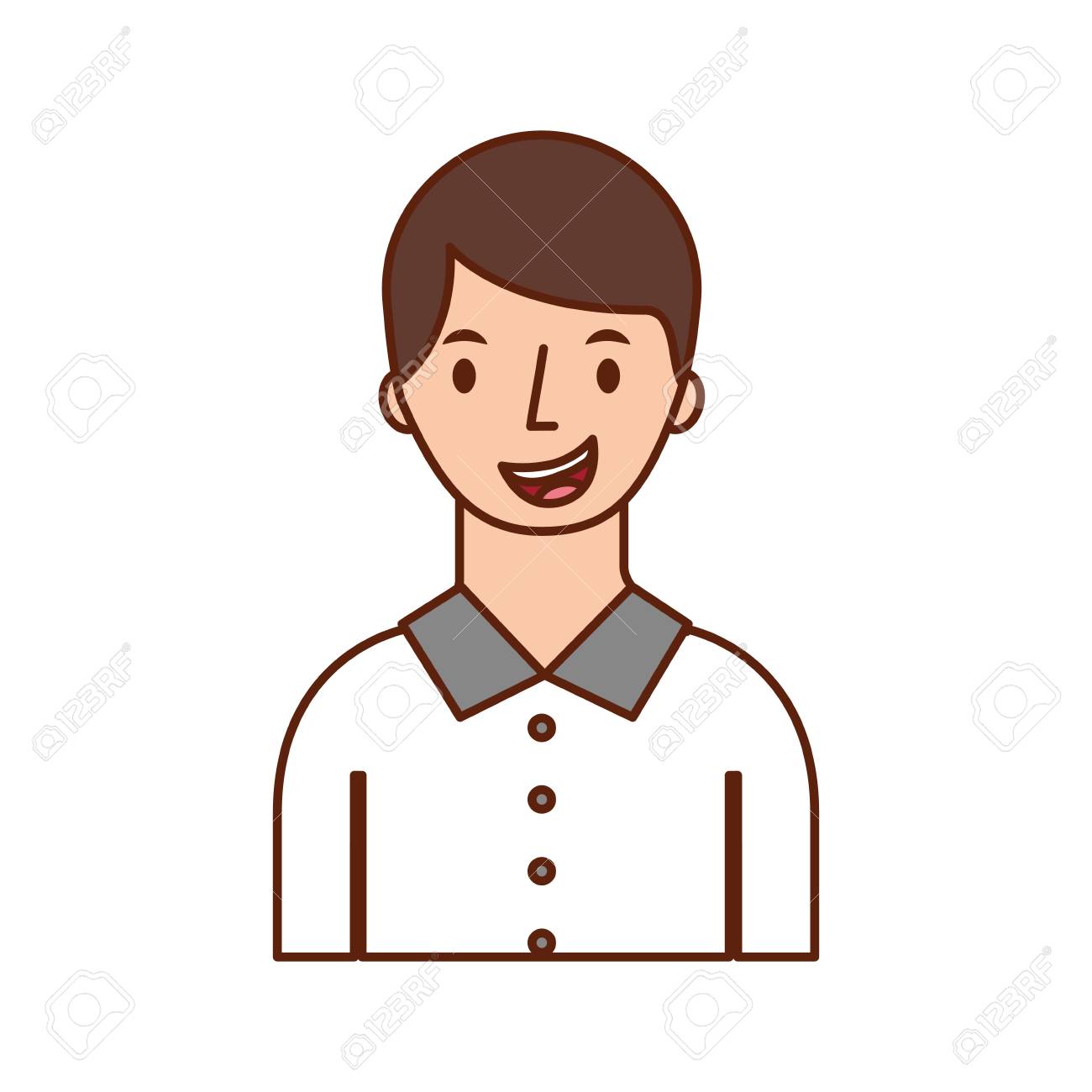 Portrait Man Character Male Person Image Vector Illustration Royalty Free  SVG, Cliparts, Vectors, and Stock Illustration. Image 85494174., image size:1300x1300